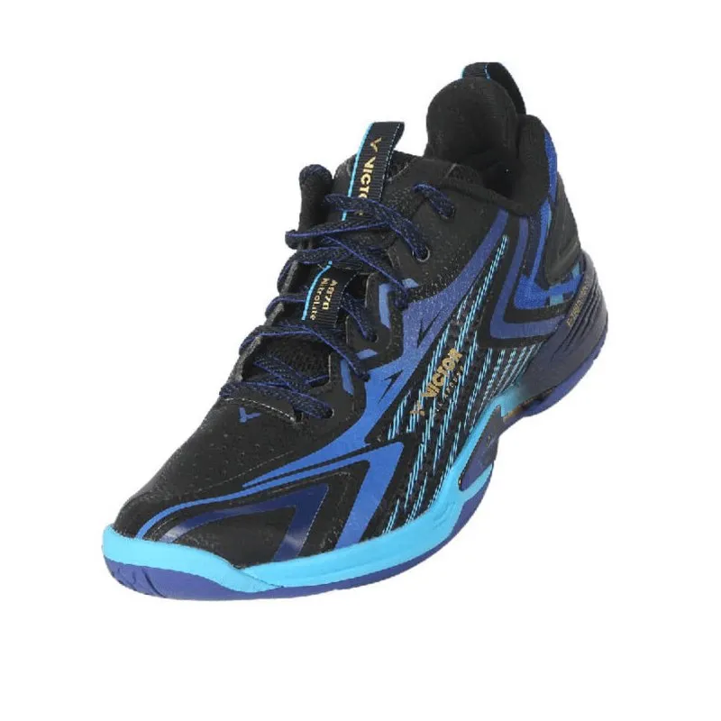 (CLEARANCE) VICTOR A970 NitroLite Badminton Shoes CF-Black/Hawaiian Blue MEN'S Step Prime
