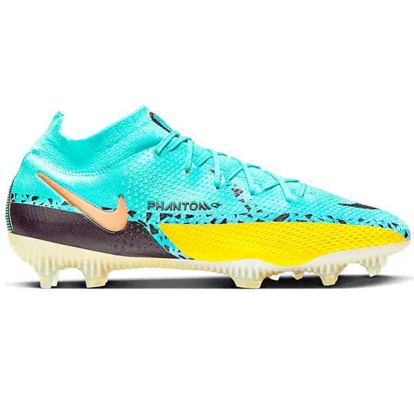 Nike Phantom GT2 Elite DF FG (Glacier Ice/Black) Weather resistant