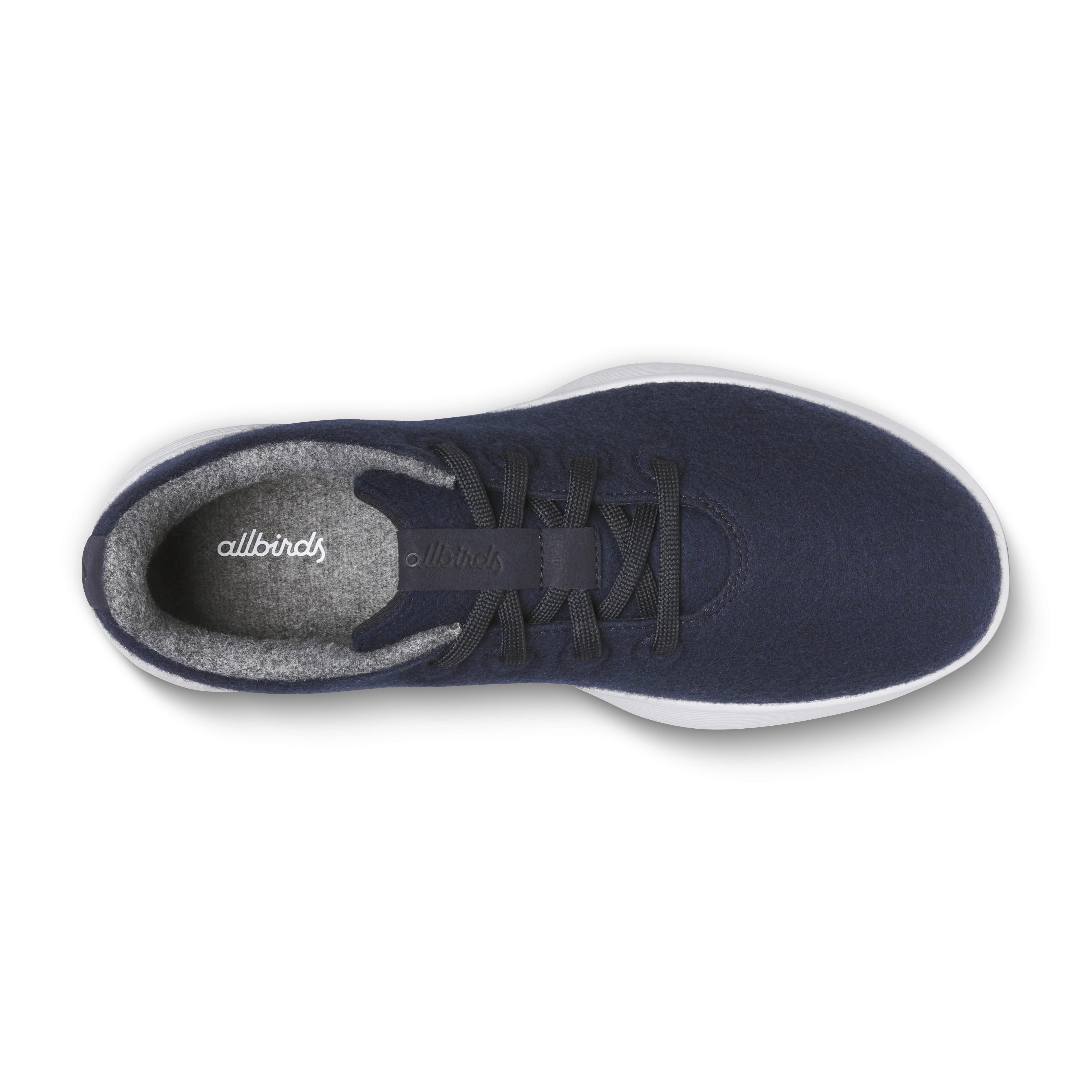 Cushioned Comfort Women's Wool Runner NZ - Dark Navy (Blizzard Sole)