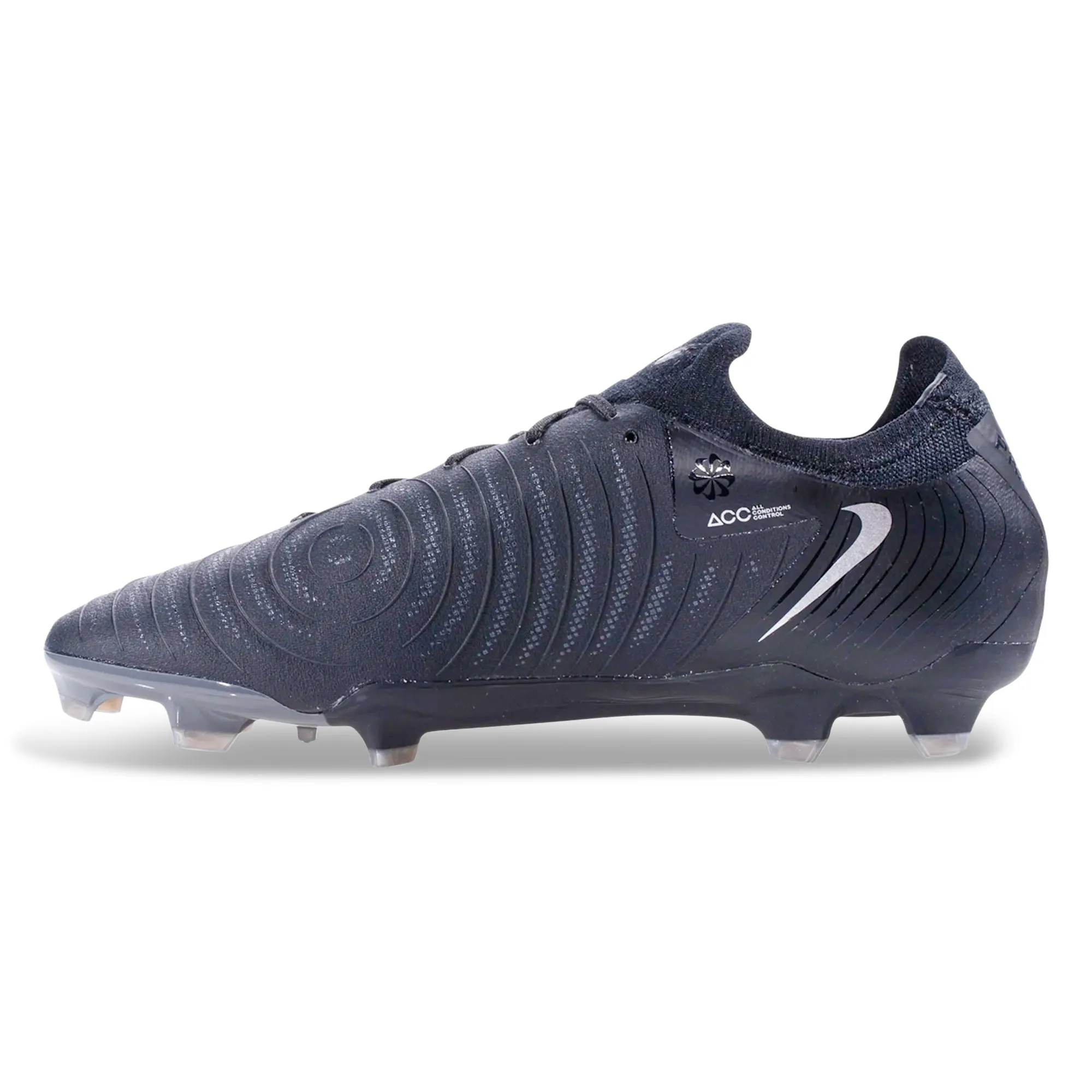 Nike Phantom GX II Pro Firm Ground Soccer Cleats (Black/Black) music - concert - hall shoes Multi-color kids' shoes