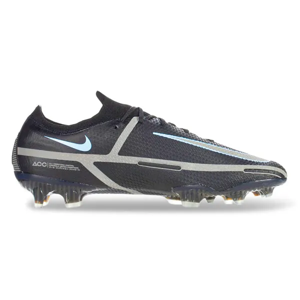 Packable kids' shoes Nike Phantom GT2 Elite FG Soccer Cleats(Black/Iron Grey)