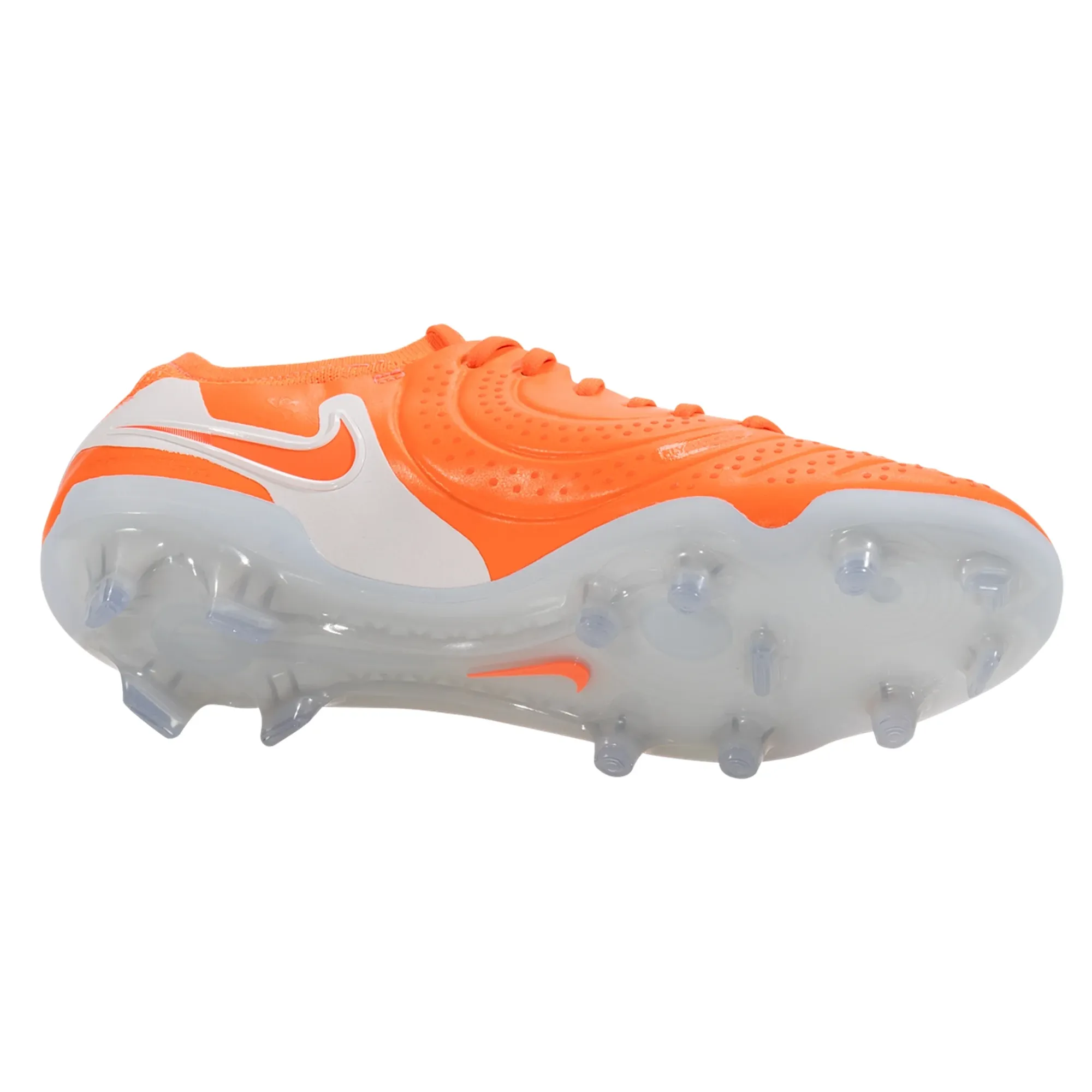 soft - upper shoes terrace - use shoes Nike Legend 10 Elite FG Soccer Cleats (Hot Lava/White)