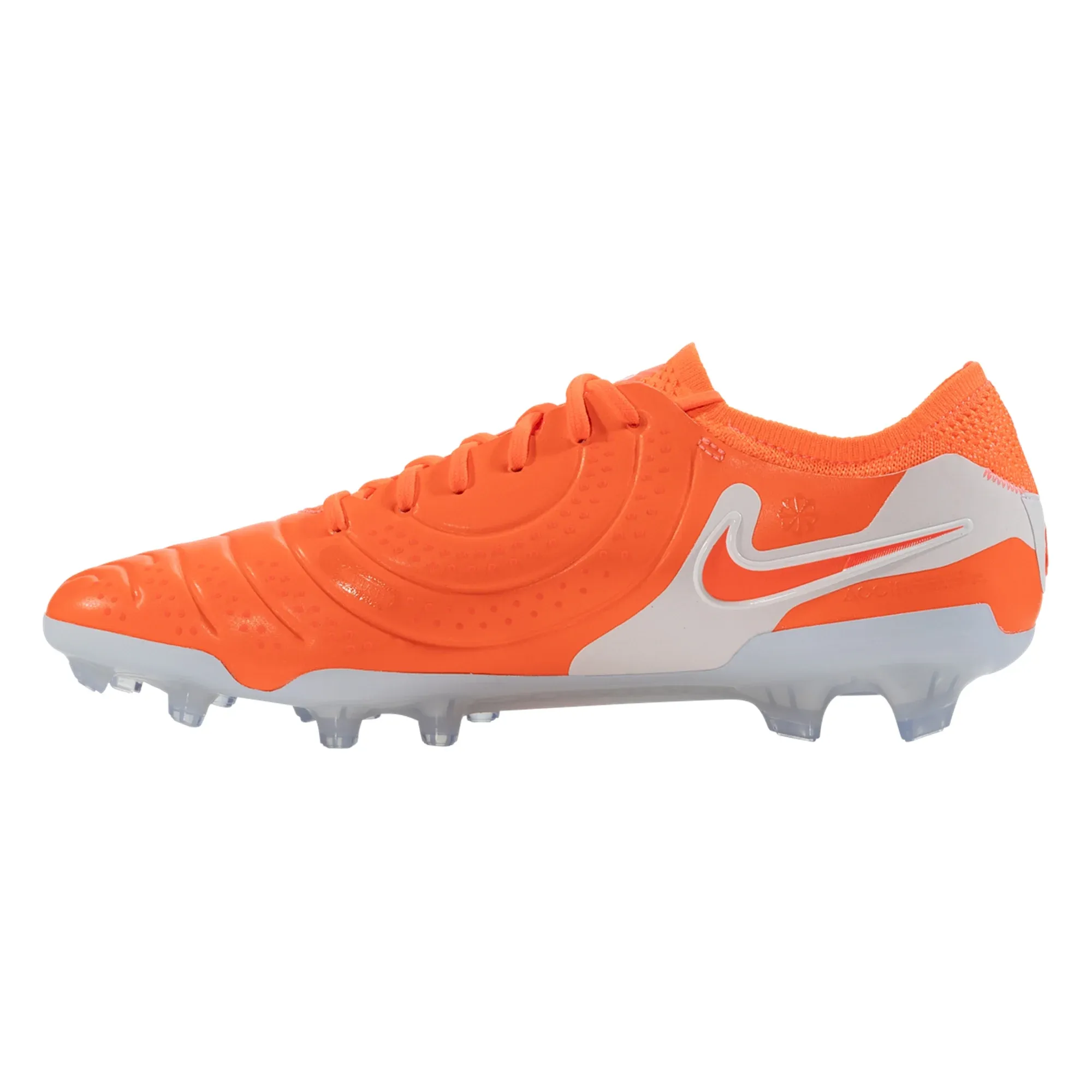 Nike Legend 10 Elite FG Soccer Cleats (Hot Lava/White) touch football Shock   Resistant