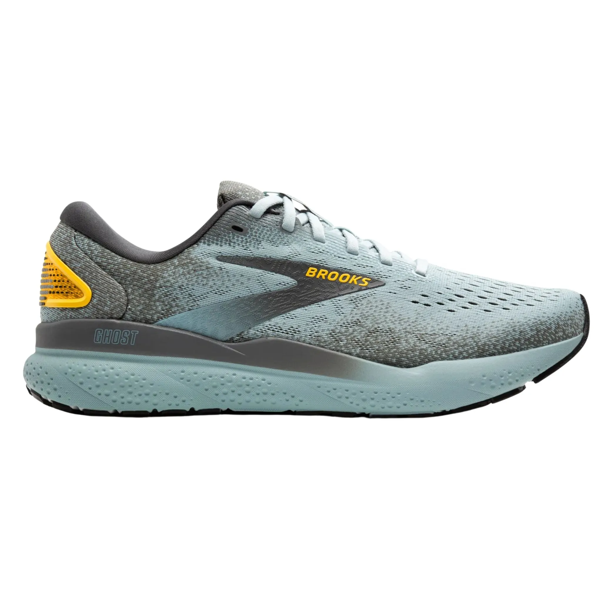 Travel Light Brooks Men's 110418 432 Ghost 16 Cloud Grey Gold Cushion Support Running Shoes