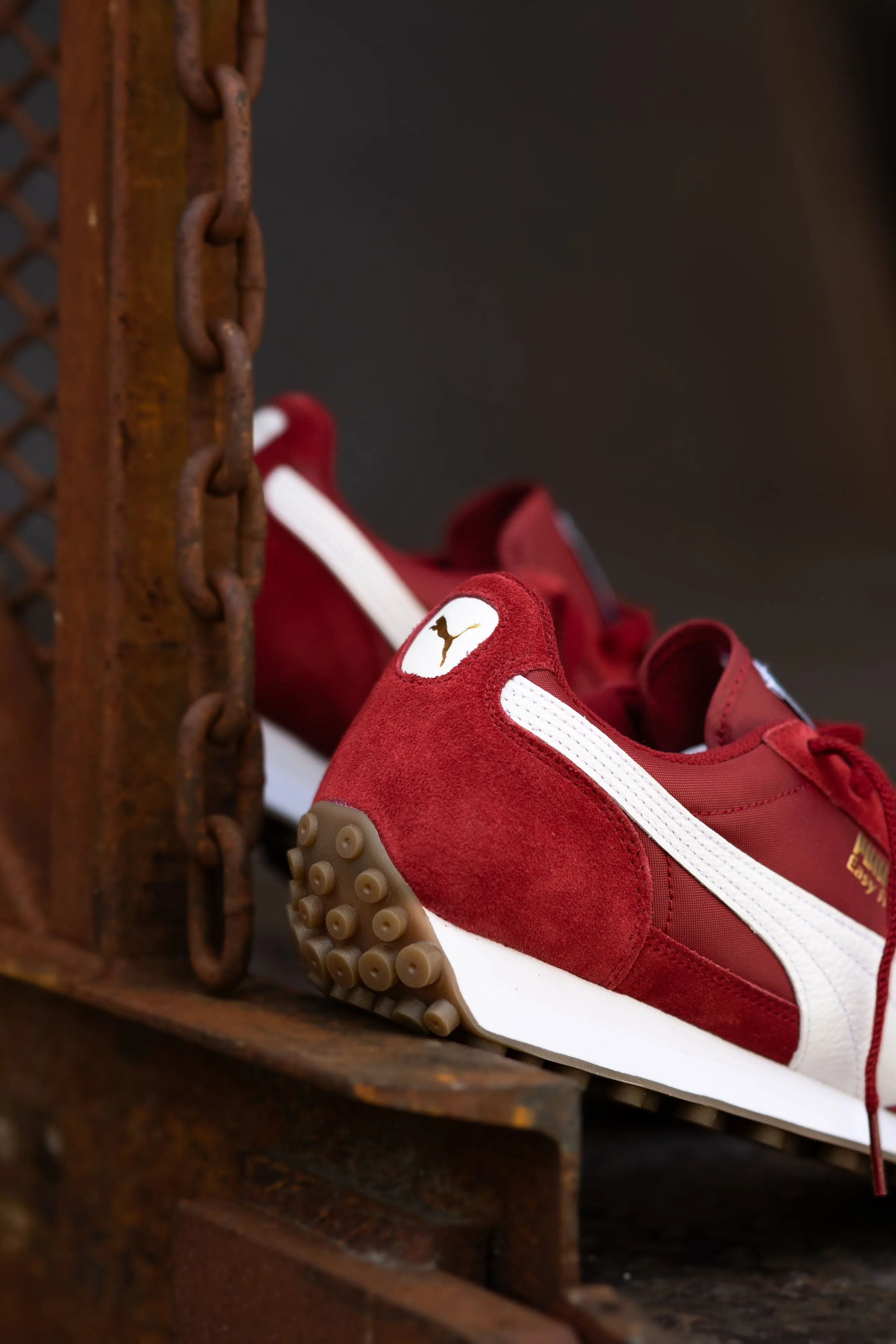 valuable Regular Fit Mens Puma Easy Rider Vintage (Intense Red/Puma White)