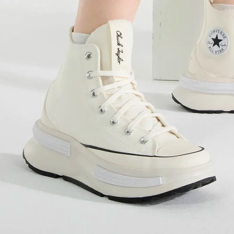 Zero Noise All-Day Flexibility Converse men's and women's shoes 2024 winter new high-top canvas shoes thick soles comfortable fashion trend casual shoes A00868