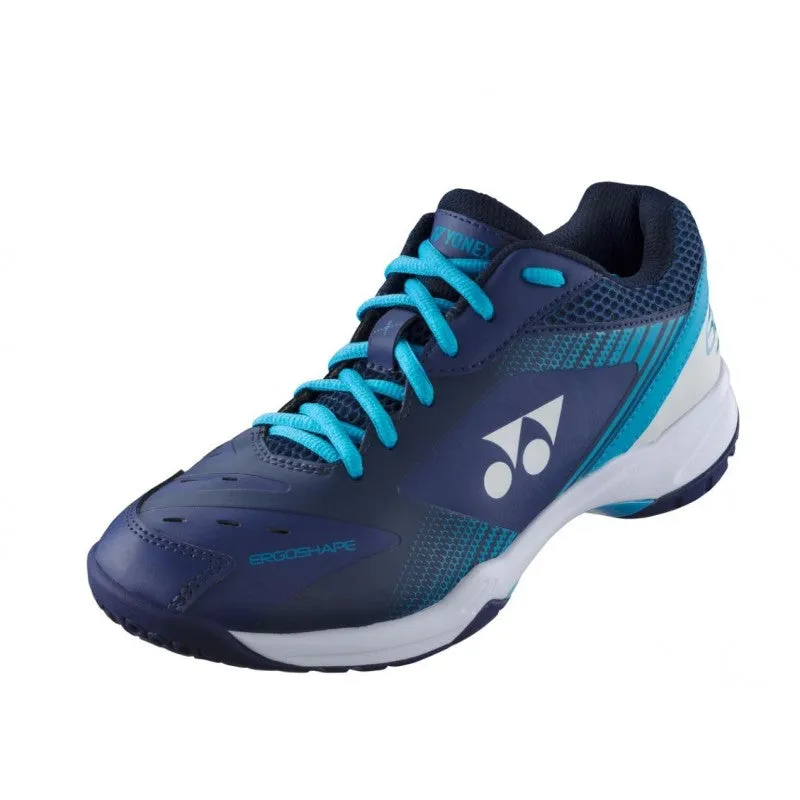 Wide Lace Trail Alpha Yonex Power Cushion SHB65X3 Unisex Court Shoes [Navy Blue]