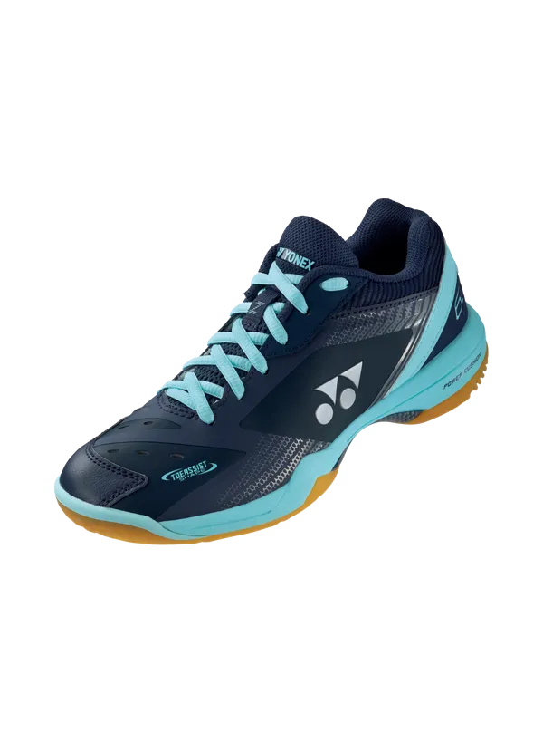 Comfort legend Senior Fit Yonex Power Cushion 65Z3 Ladies Badminton Shoes [Navy/Saxe]
