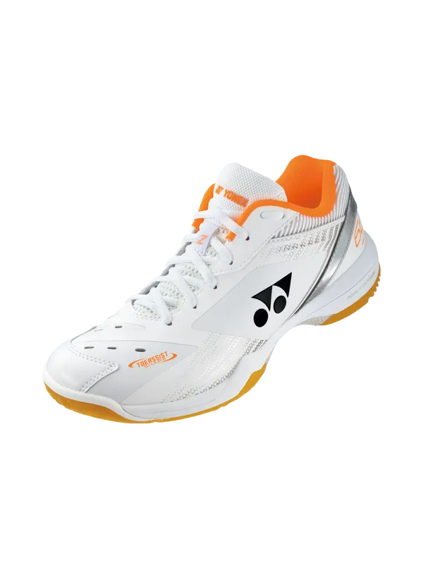 Yonex Power Cushion 65Z3 Wide Badminton Shoes [White/Orange] Comfort Fit