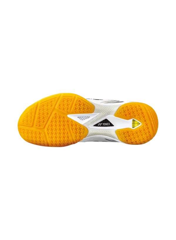 Resilient Motion Legend Yonex Power Cushion 65Z3 Wide Badminton Shoes [White/Orange]