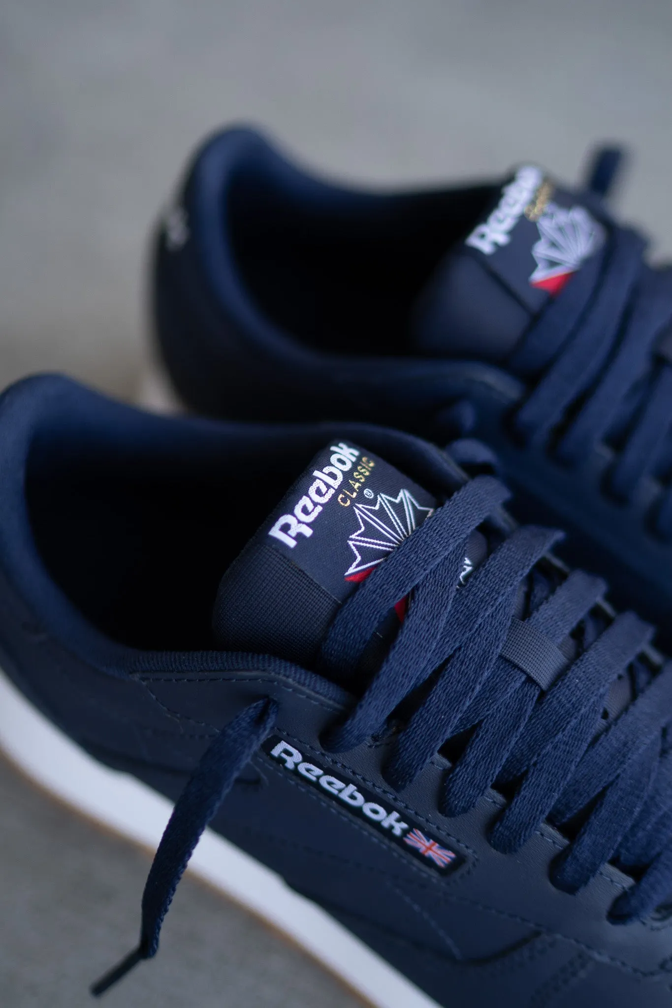 Unisex athletes' performance Men's Reebok Classic Leather (Vector Navy/White)