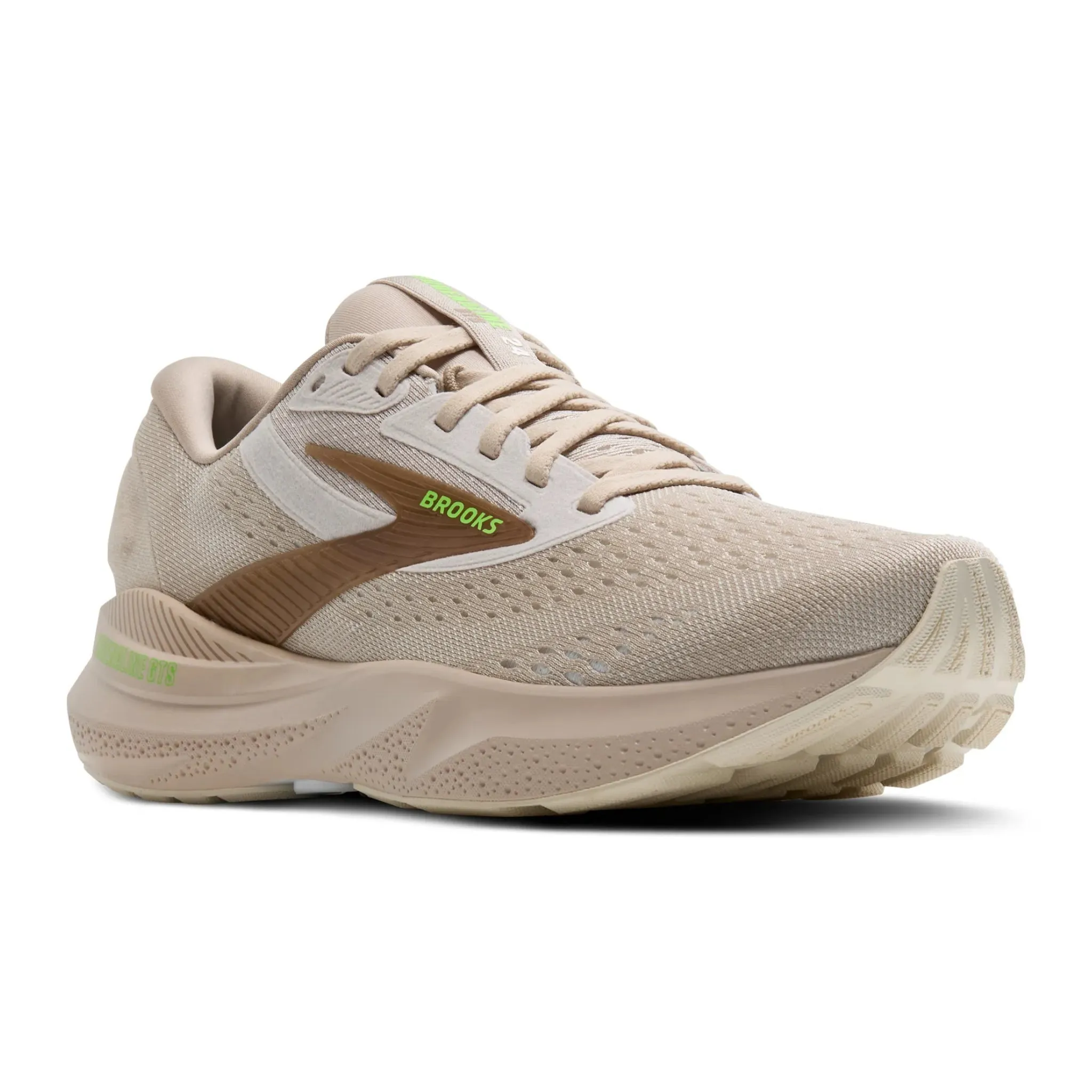 Brook Men's 110437 217 Adrenaline GTS 24 Chateau Grey Portabella Green Cushion Support Running Shoes Work Ready