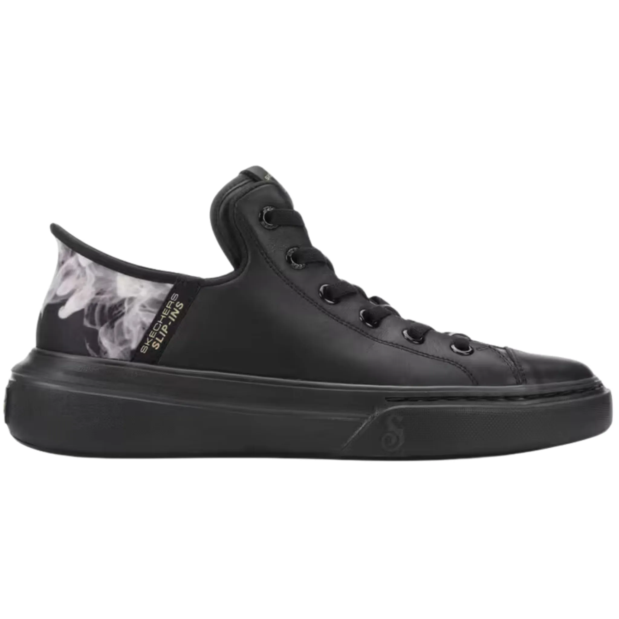 Hill Climb Skechers Men's 251016 Snoop One-OG Leather Black Slip Ins Casual Shoes