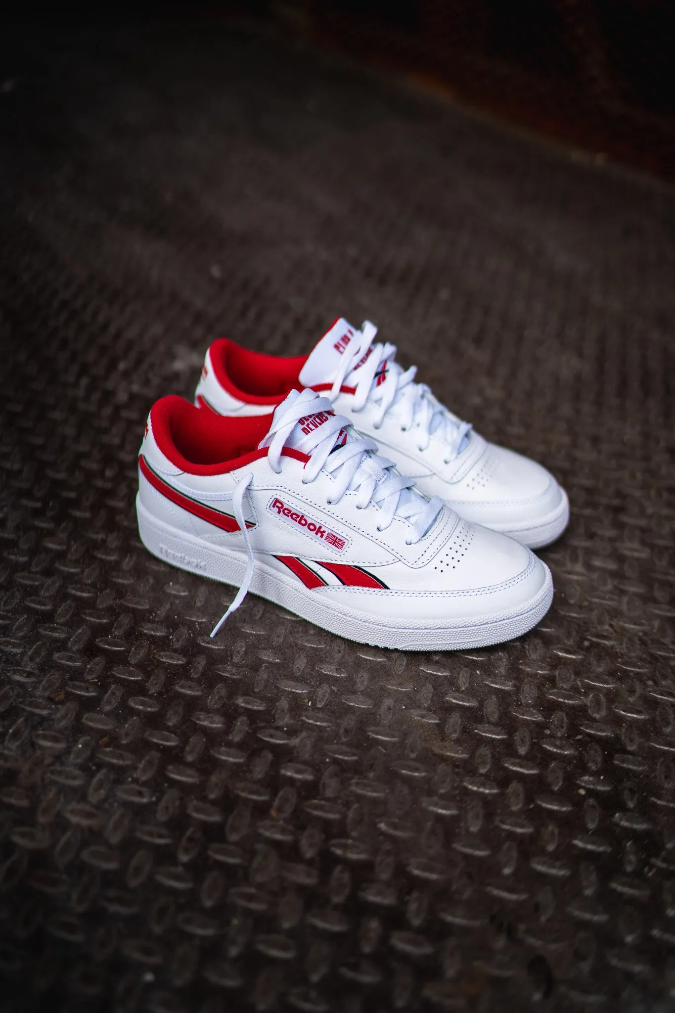 Mens Reebok Club C Revenge (White/Red) loafer Activewear