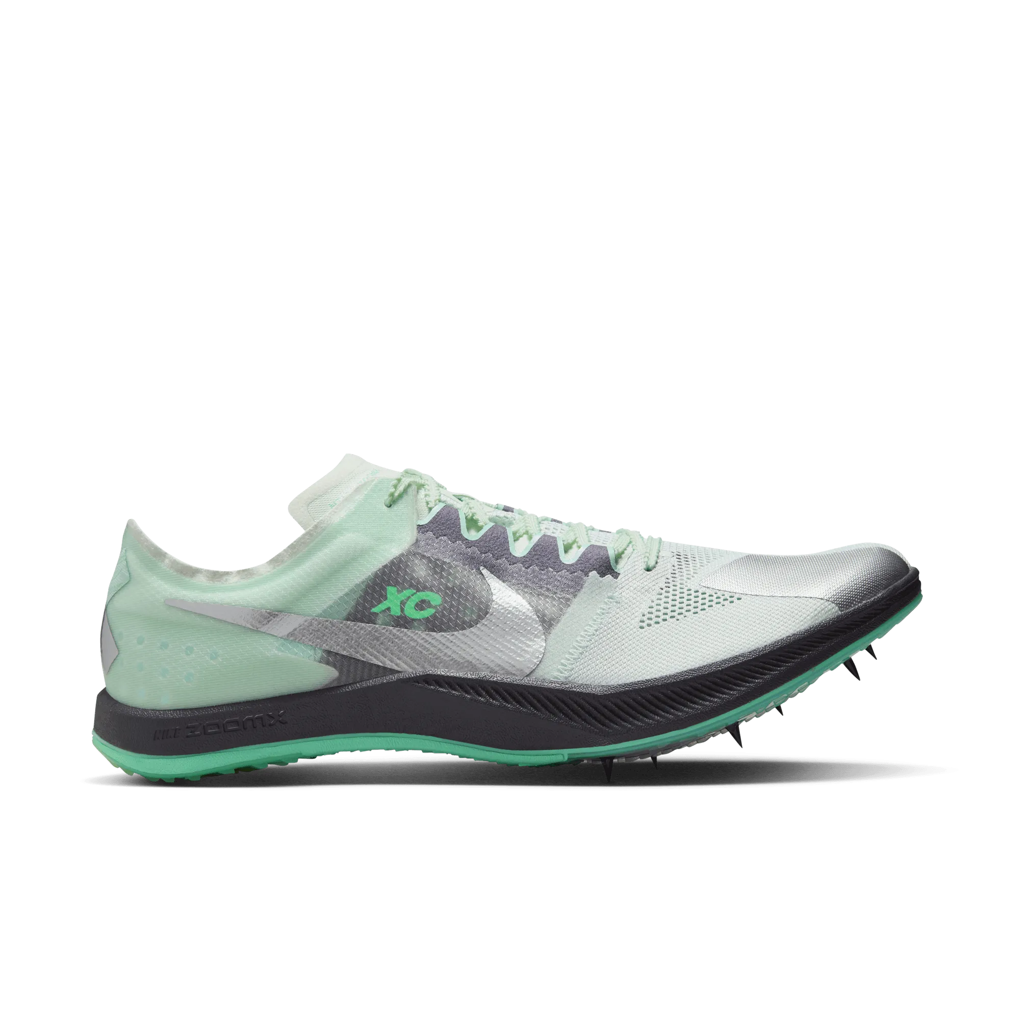 Quick lacing DRAGONFLY XC - 300 BARELY GREEN/METALLIC SILVER-GREEN GLOW