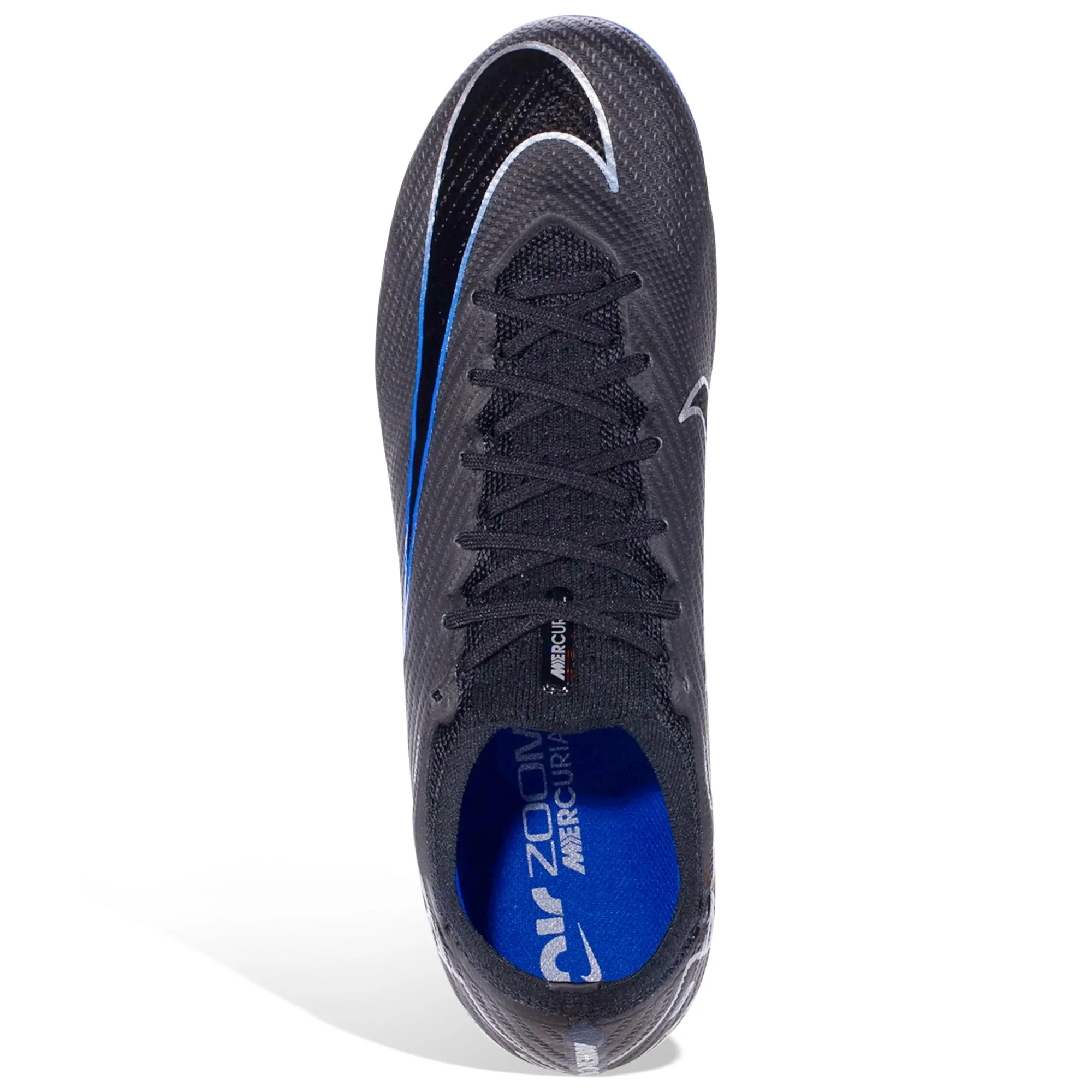 buckle - closure shoes Nike Zoom Vapor 15 Elite SG-Pro Soccer Cleats (Black/Chrome-Hyper Royal)