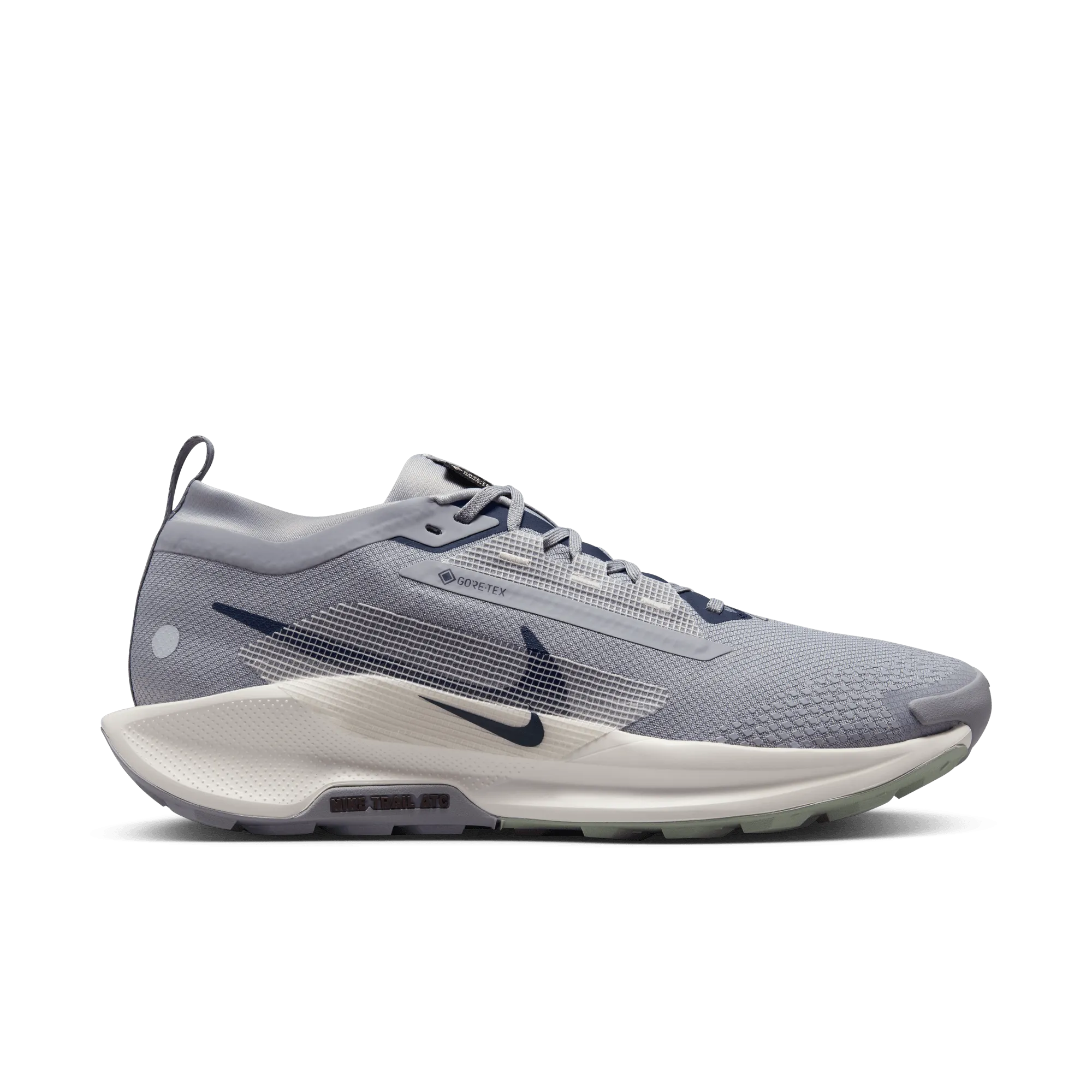 Cushioned EVA MEN'S PEGASUS TRAIL 5 GORE-TEX - D - 006 CEMENT GREY/MIDNIGHT NAVY