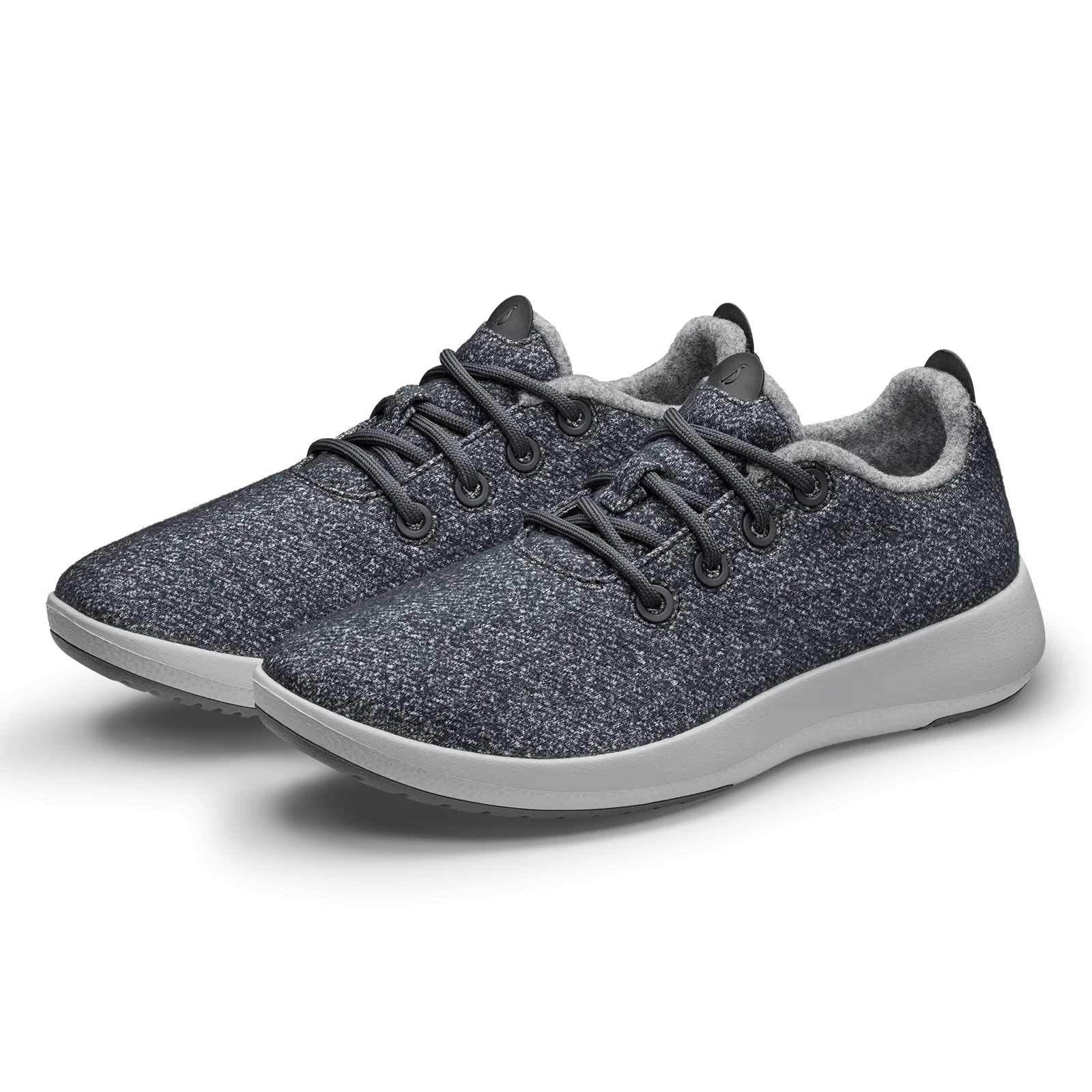 Flexible Groove Design Cozy Fit Women's Wool Runner Mizzle - Dark Grey (Light Grey Sole)