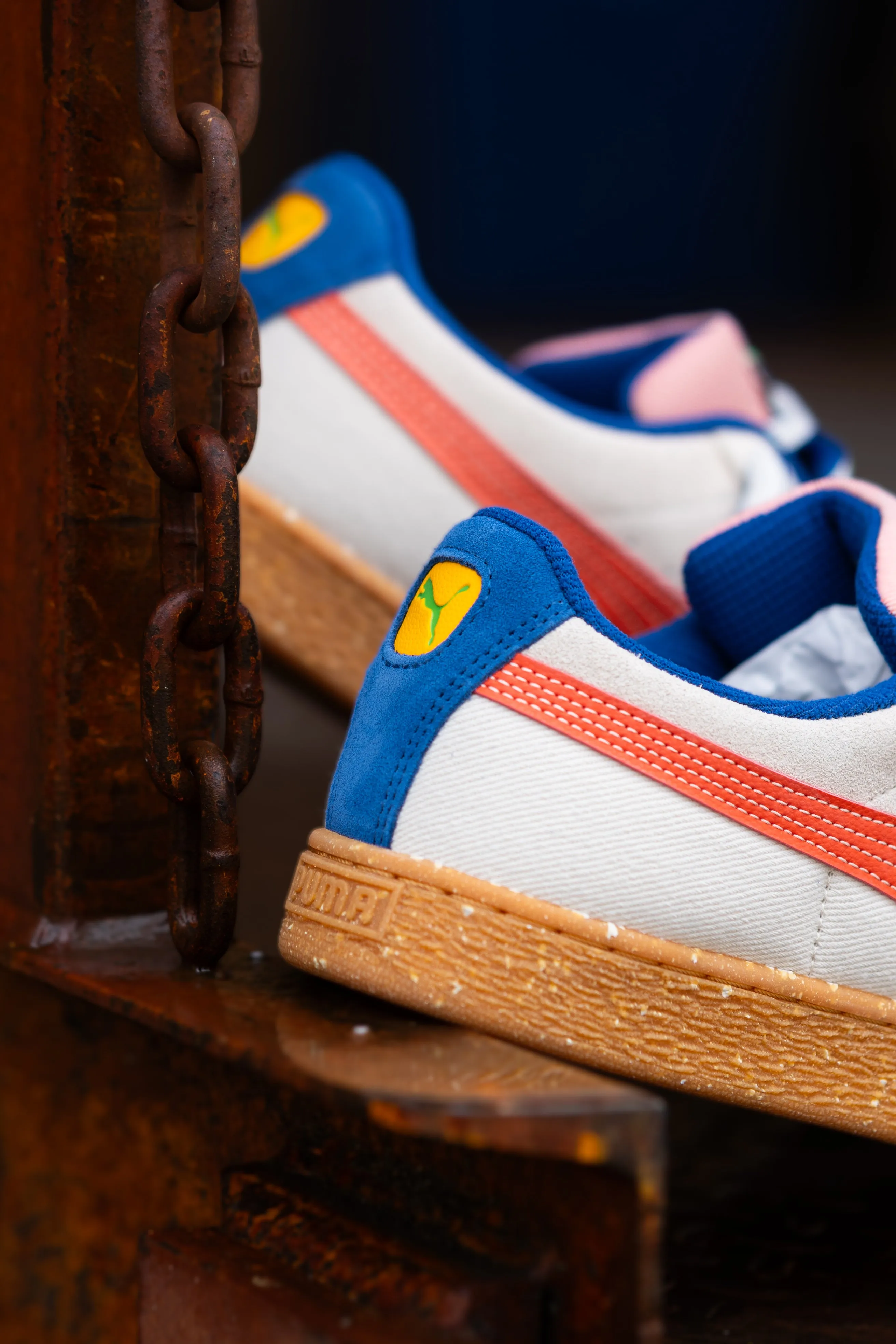 stylish men's options Mens Puma Suede Podium (Alpine Snow/Gum)