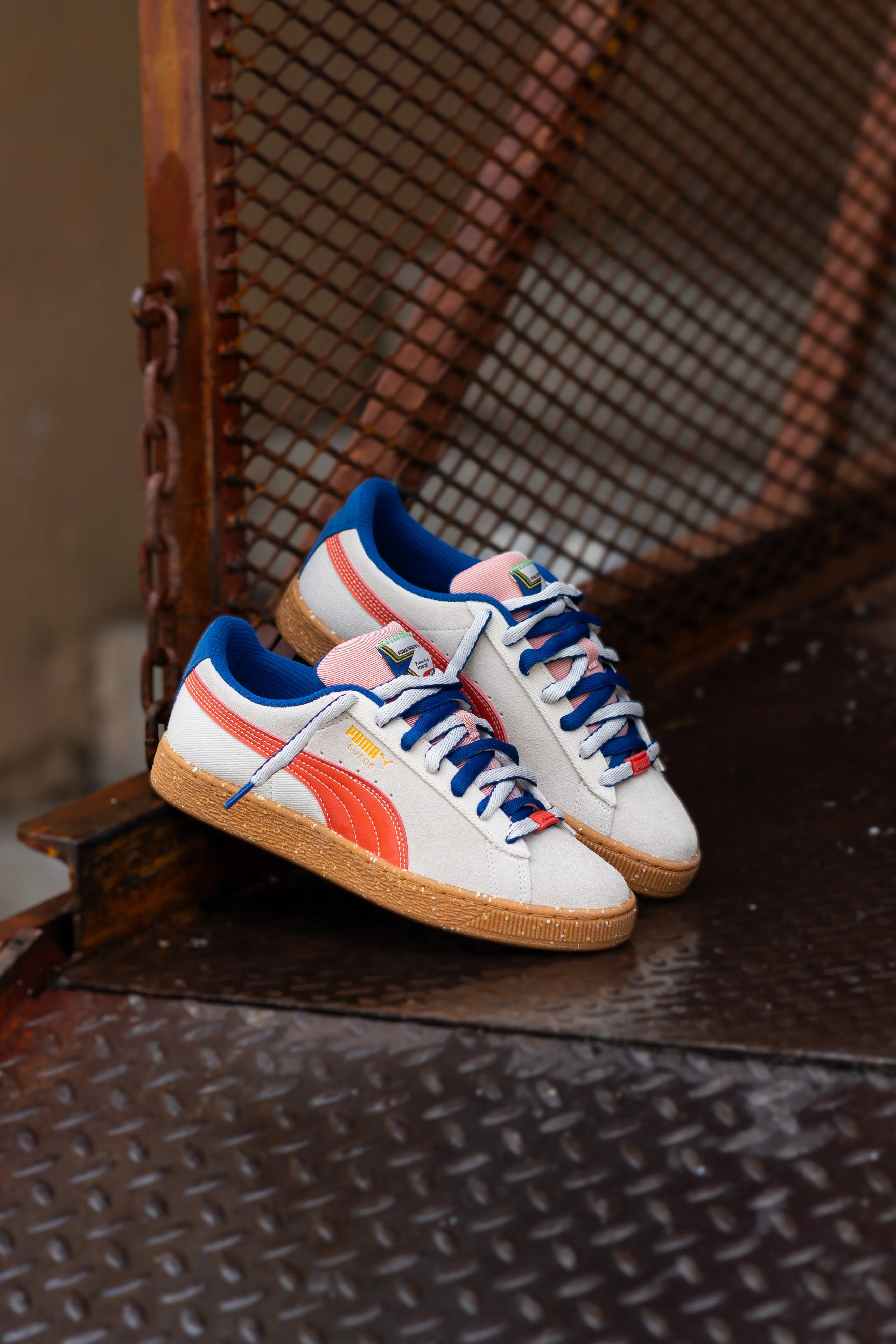 Mens Puma Suede Podium (Alpine Snow/Gum) All-day Performance least formal