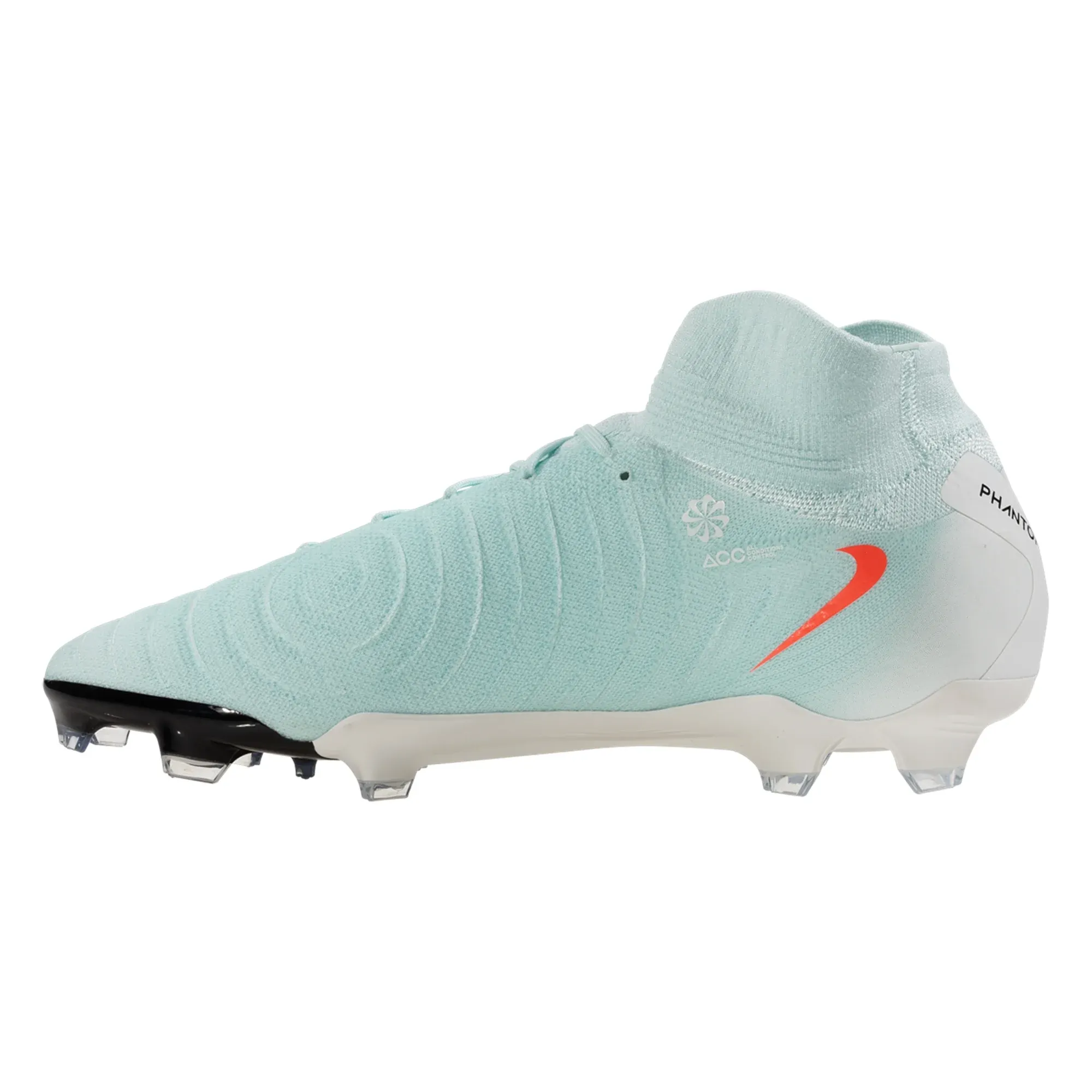 Nike Phantom Luna II Pro FG Soccer Cleats (Mint/Atomic Red) inline skating boots amusement - park - ride shoes