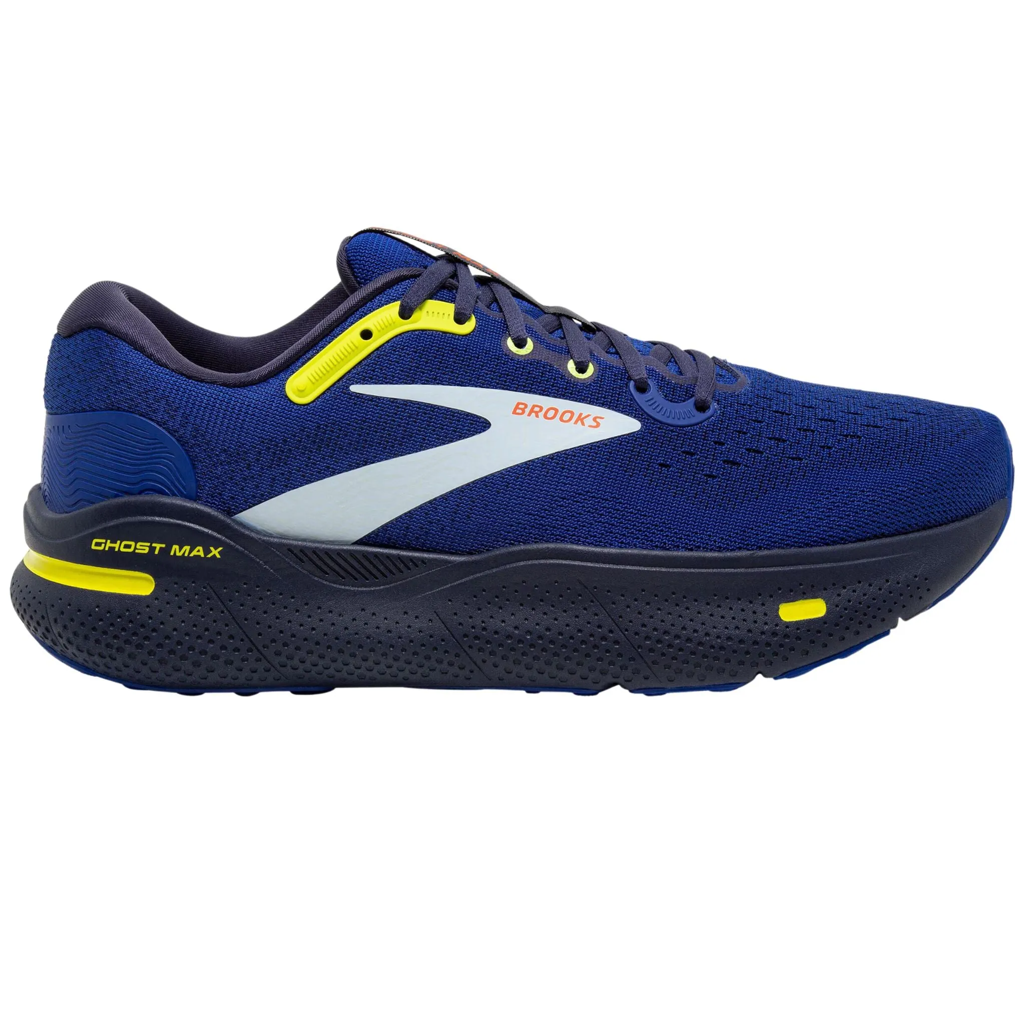 Brooks Men's 110406 470 Ghost Max Surf the web Peacoat Sulphur Cushion Running Shoes Picnic Easy
