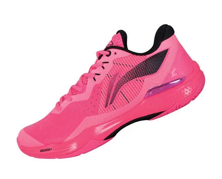Shield Edge Stretchable Li Ning Badminton Shoe Unisex [Fluorescent Pink] AYAS018-1
