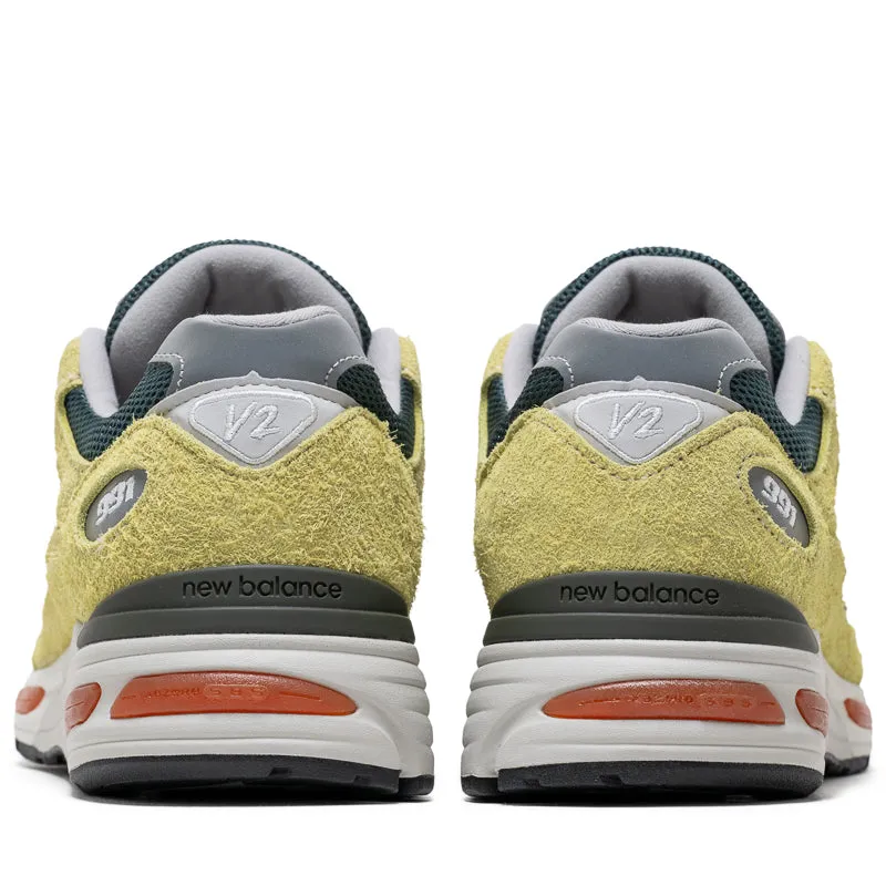 Ventilation holes New Balance Made In UK 991v2 'Grape Sorbet' - Beechnut/Trekking Green