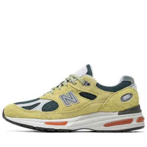 New Balance Made In UK 991v2 'Grape Sorbet' - Beechnut/Trekking Green Energy Flex StablePlatform