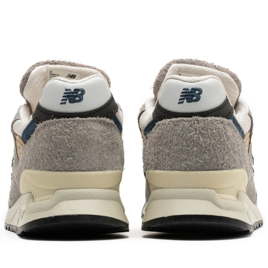 ultramarathon - specific shoes running in bumpy tracks shoes New Balance Made in USA 998 - Grey/Navy