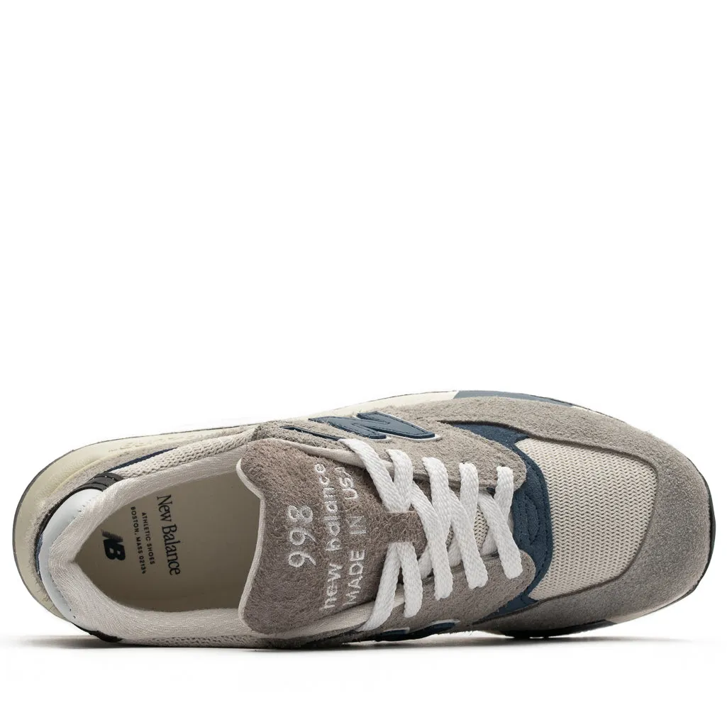 New Balance Made in USA 998 - Grey/Navy running in university tracks shoes running beginner shoes