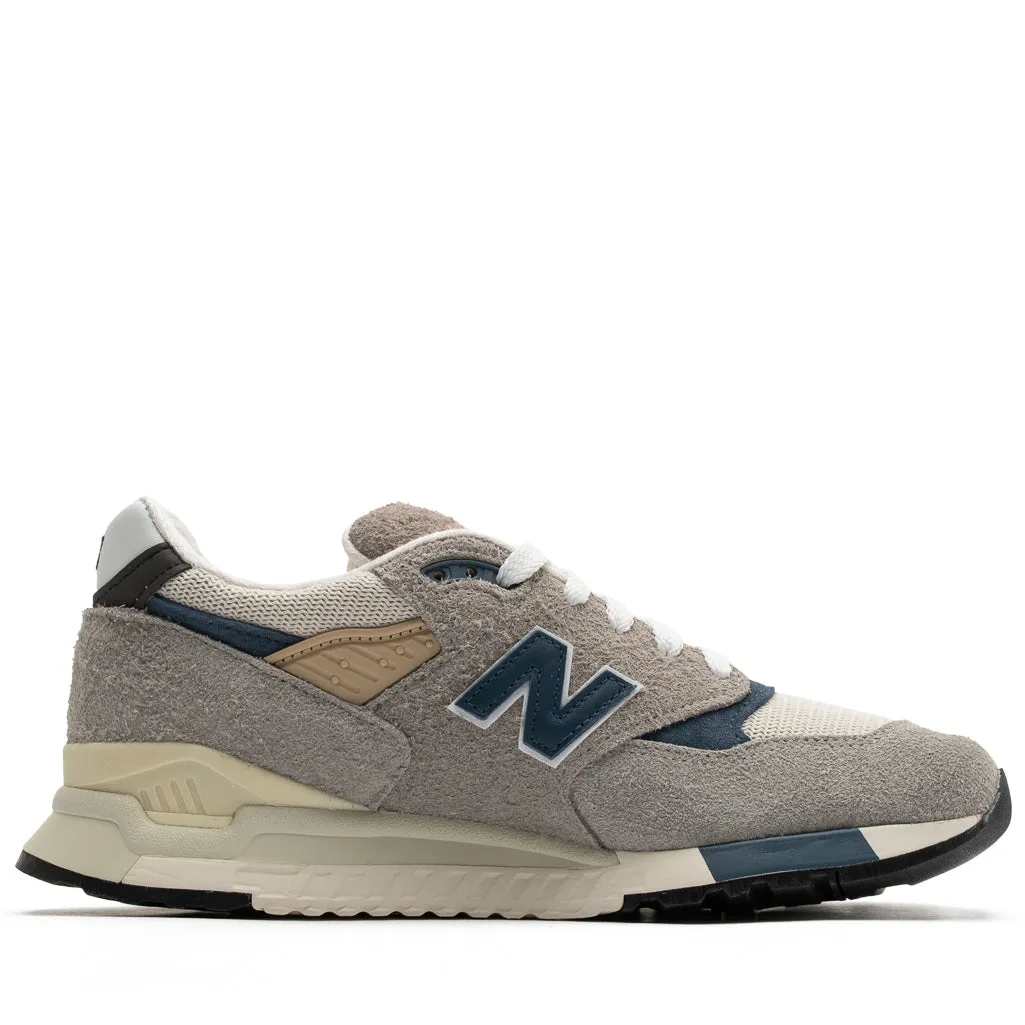 New Balance Made in USA 998 - Grey/Navy Shock Dissipation buckle shoes