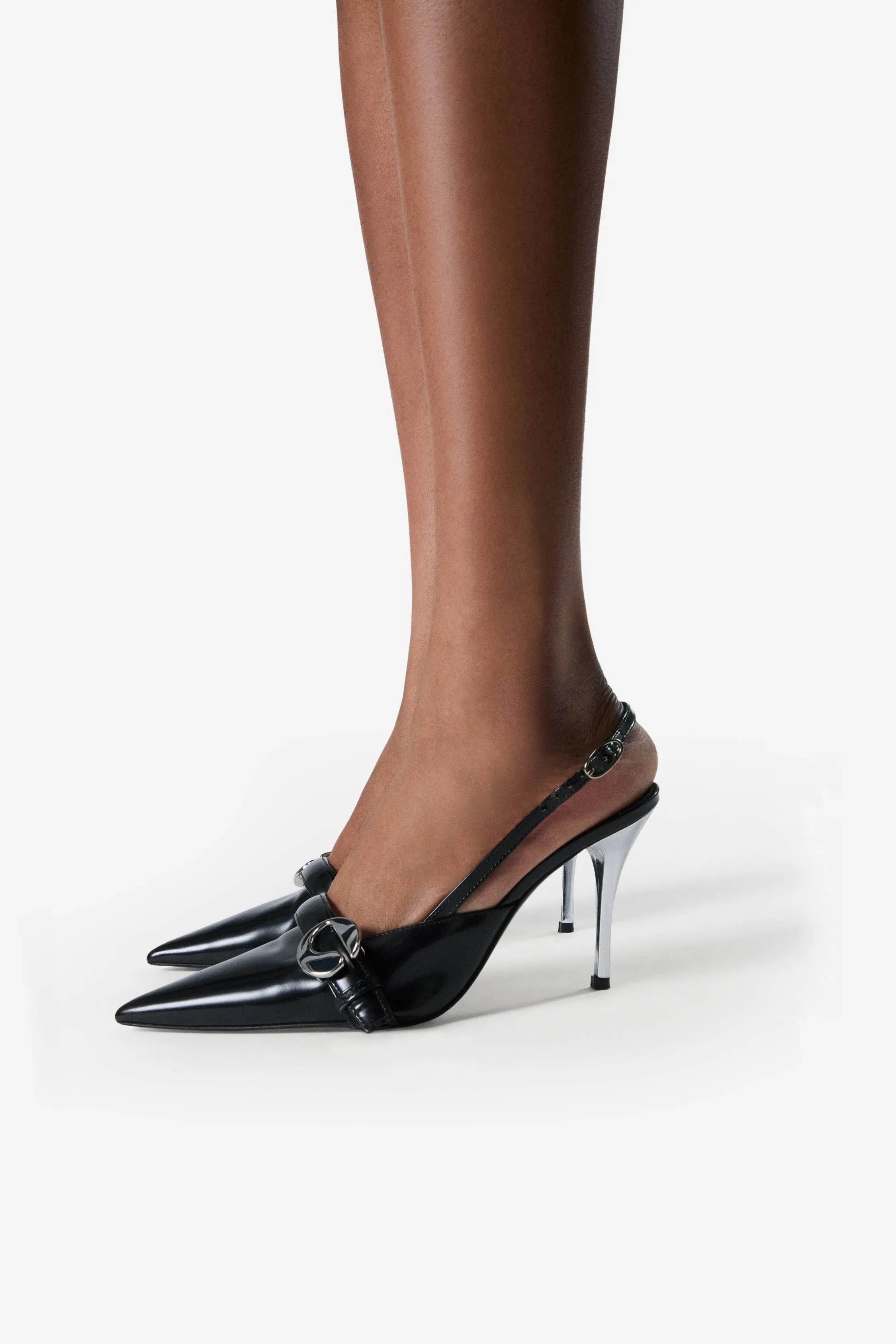 Comfort Slingback Belt Heel