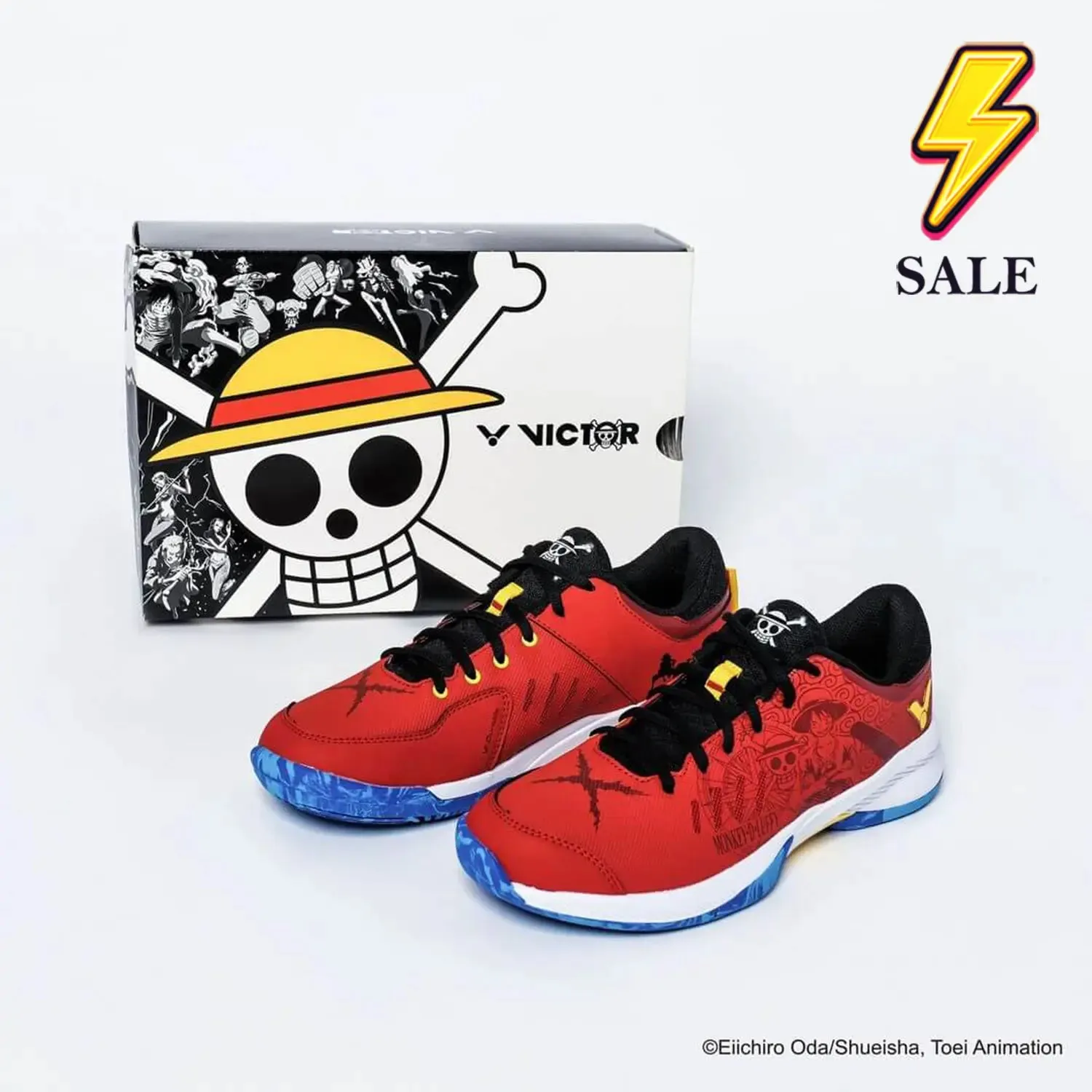 Grip Hold Victor x One Piece Luffy Shoes (A-OPL) Red