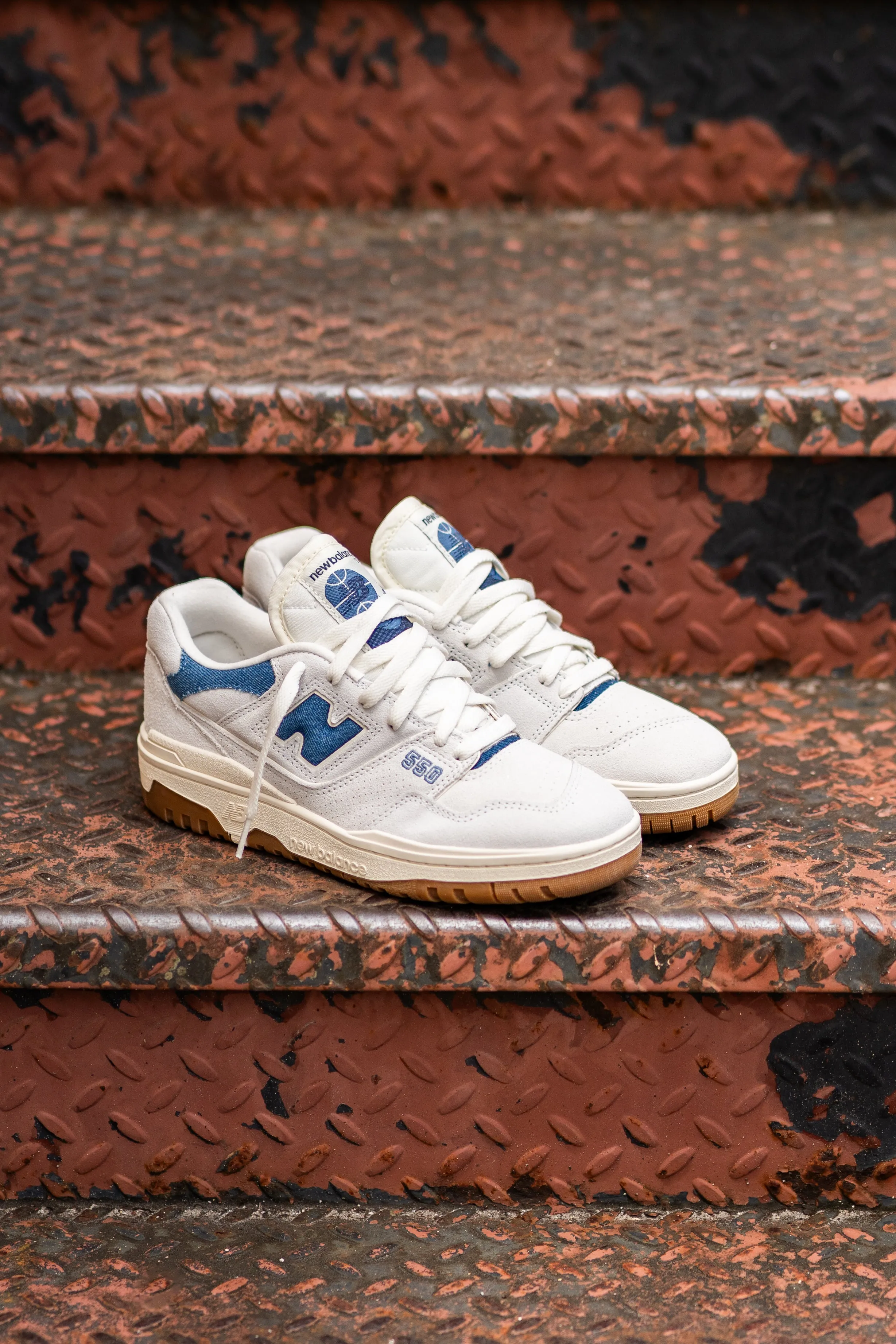 Women's New Balance 550 (Grey/Blue) - BBW550GG Tropic Mode Rock Path