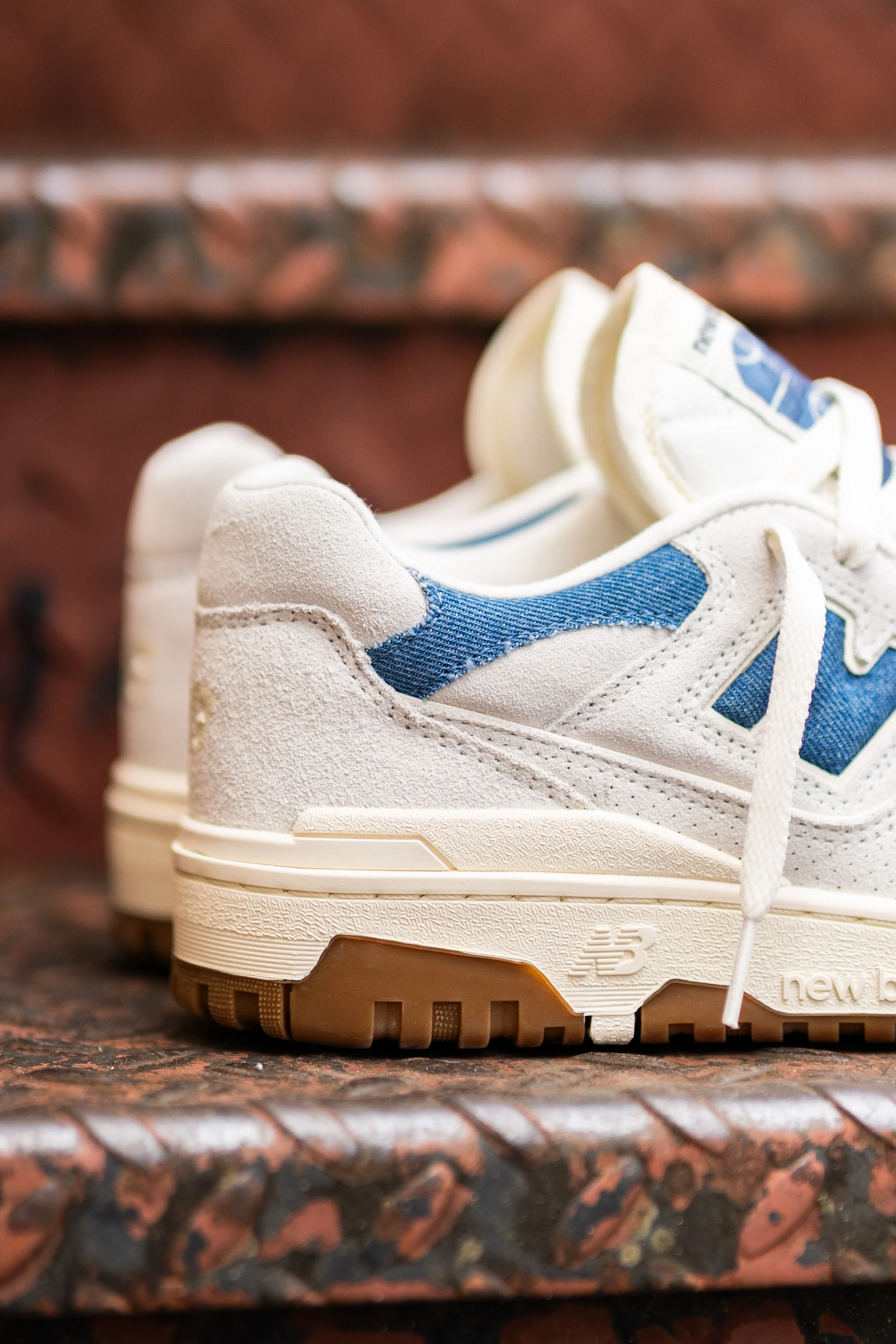 Women's New Balance 550 (Grey/Blue) - BBW550GG Impact Resistance Flexibility Feature