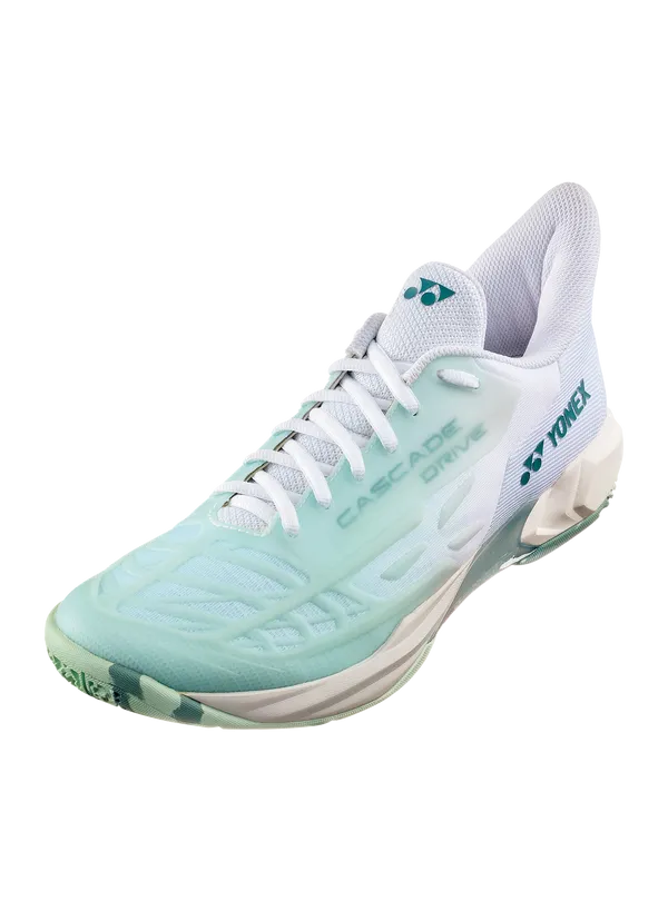 Yonex 2025 Power Cushion Cascade Drive 2 Badminton Shoes [White/Green] Zone Prime Grip Lite