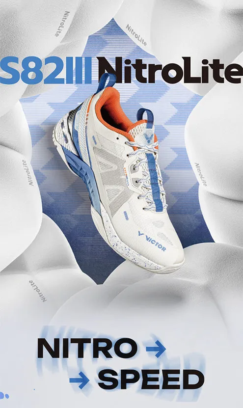 entertainment Victor S82III-NitroLite Court Shoe [Lunar White]