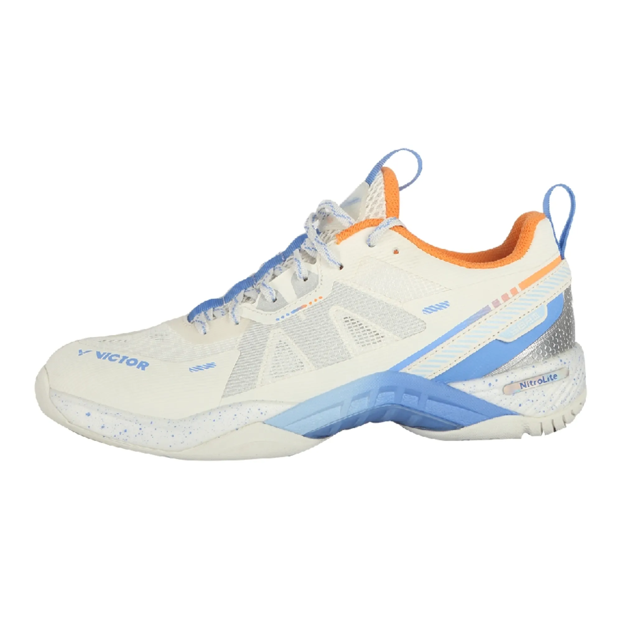Victor S82III-NitroLite Court Shoe [Lunar White] Turn Legend Full Sprint