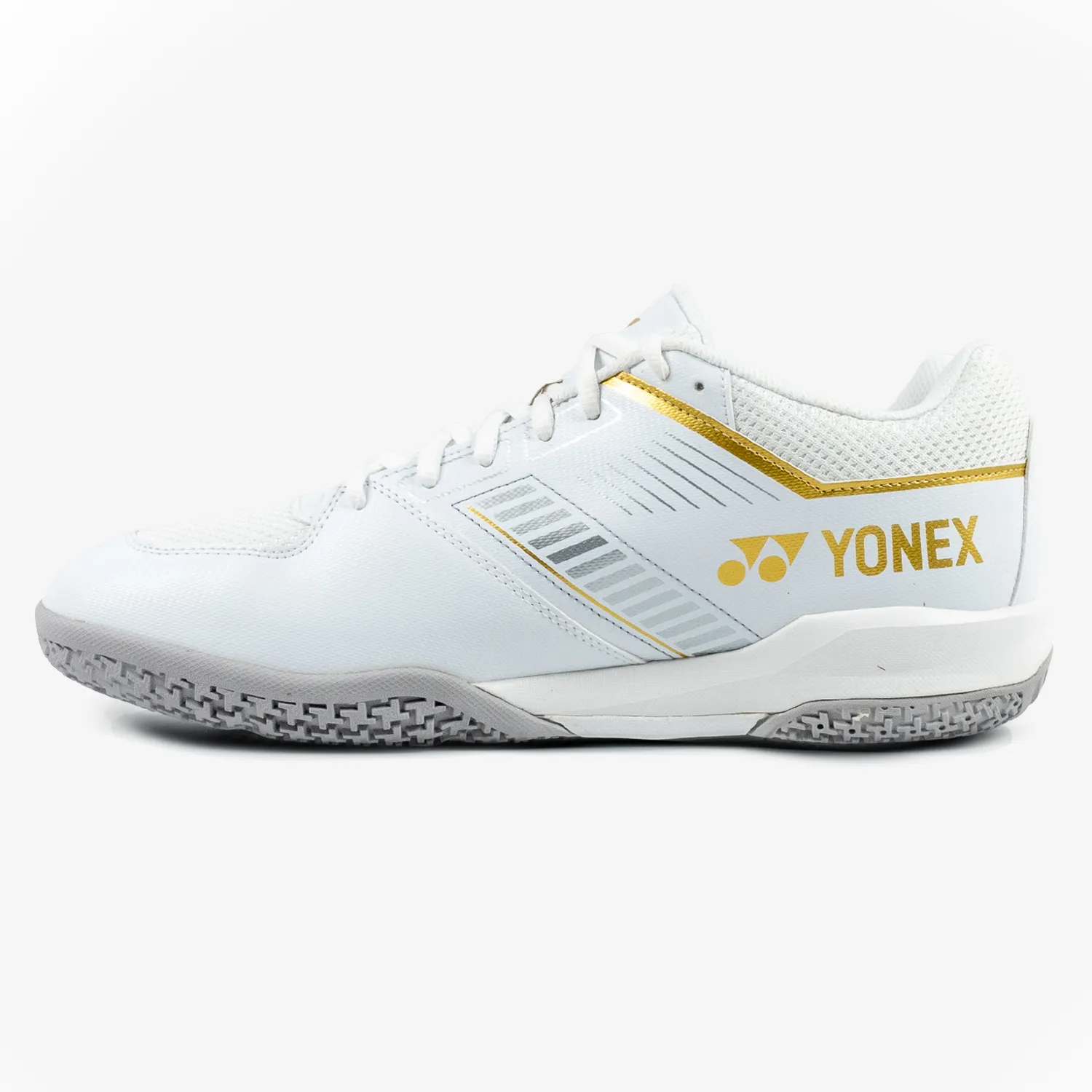 Yonex Strider Wide (White/Gold) Court Shoe Versatile Push One