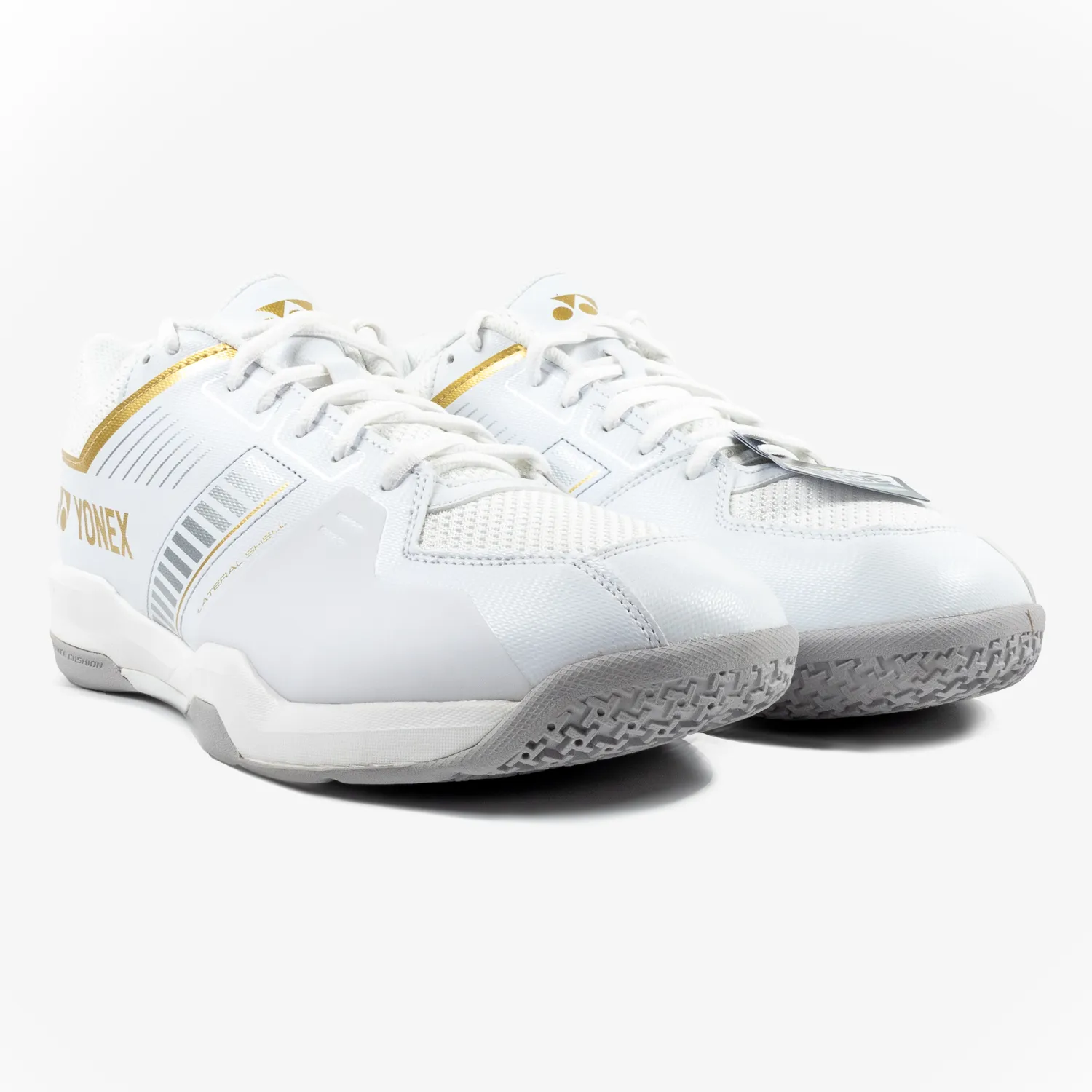 Spin Nova Suitable Yonex Strider Wide (White/Gold) Court Shoe