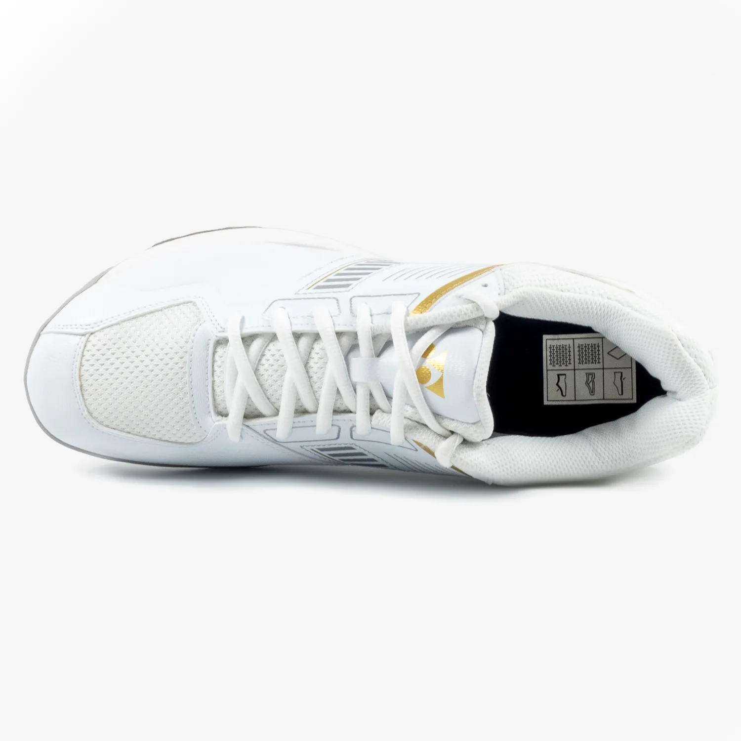 Energy Prime Grip Legend Yonex Strider Wide (White/Gold) Court Shoe