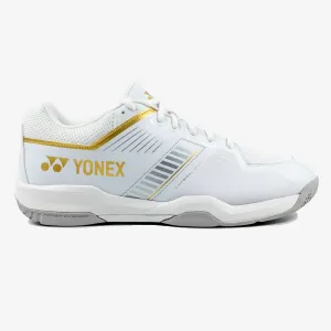 Rapid Spin Comfort Prime Yonex Strider Wide (White/Gold) Court Shoe