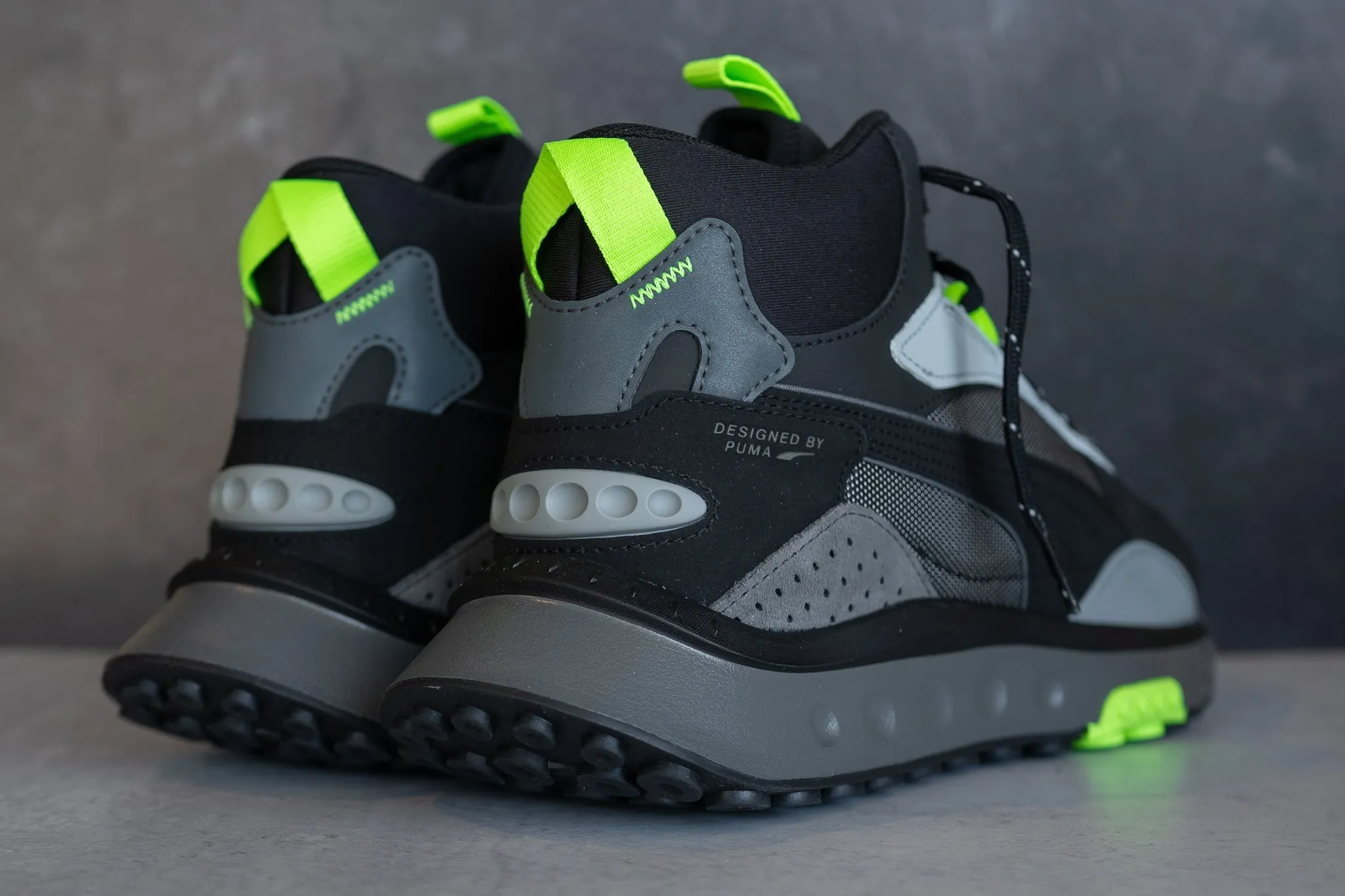 fall footwear assortments Puma Wild Rider Mid WS (Puma Black/Volt)