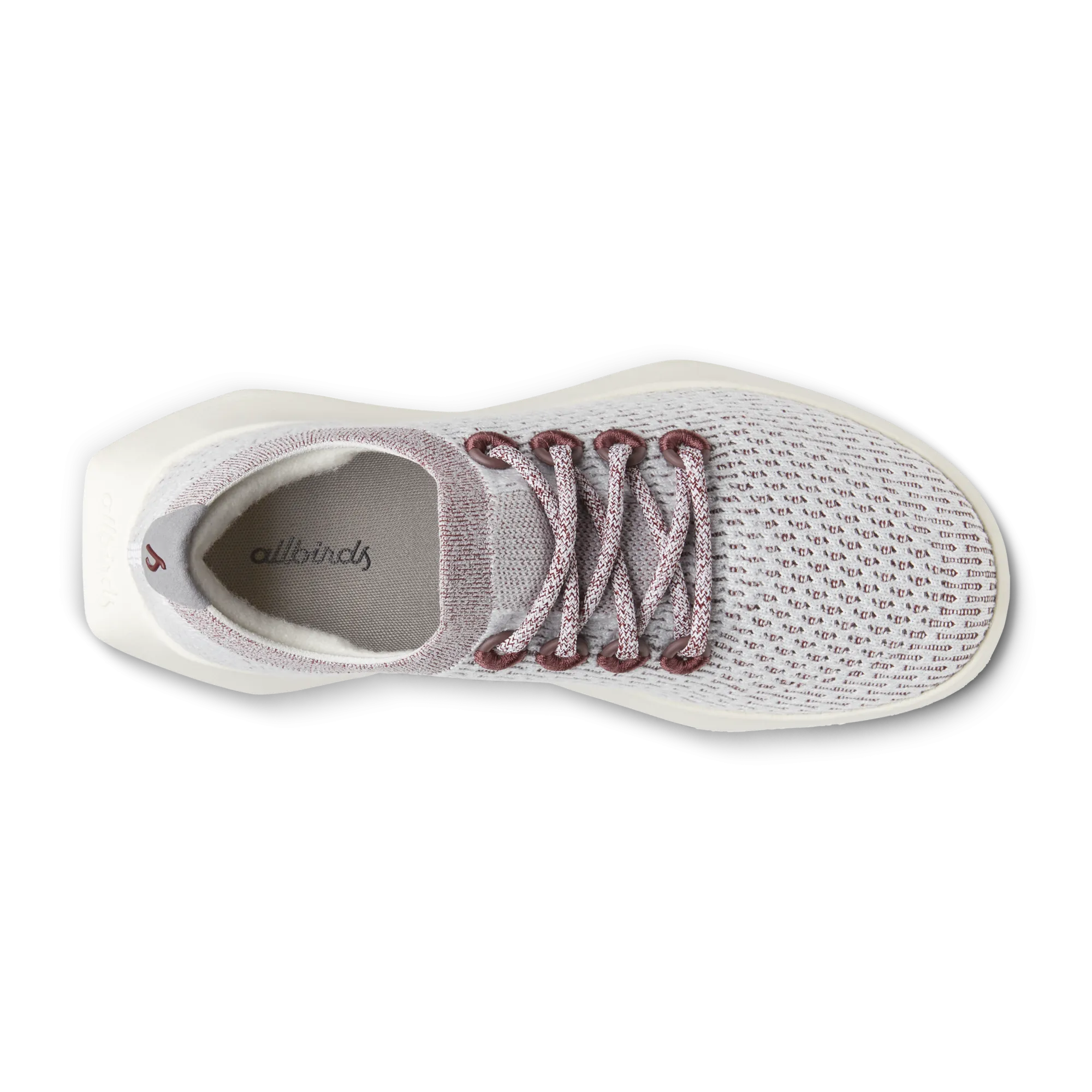 Women's Tree Dasher 2 - Blizzard/Thunder Red (Natural White Sole) Compression Knit Fitness Performance