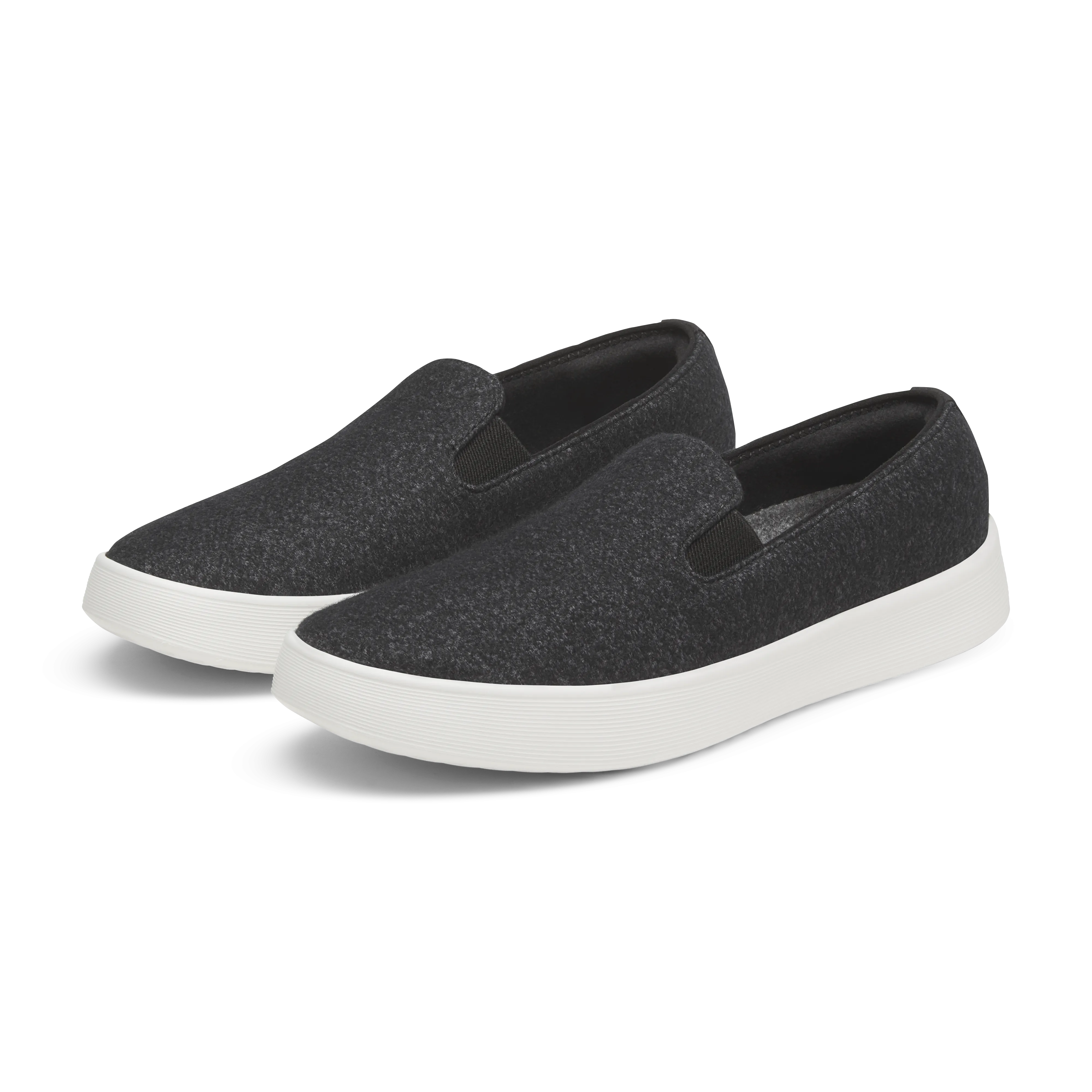 Men's Wool Cruiser Slip On - Natural Black (Blizzard Sole) Urban Run
