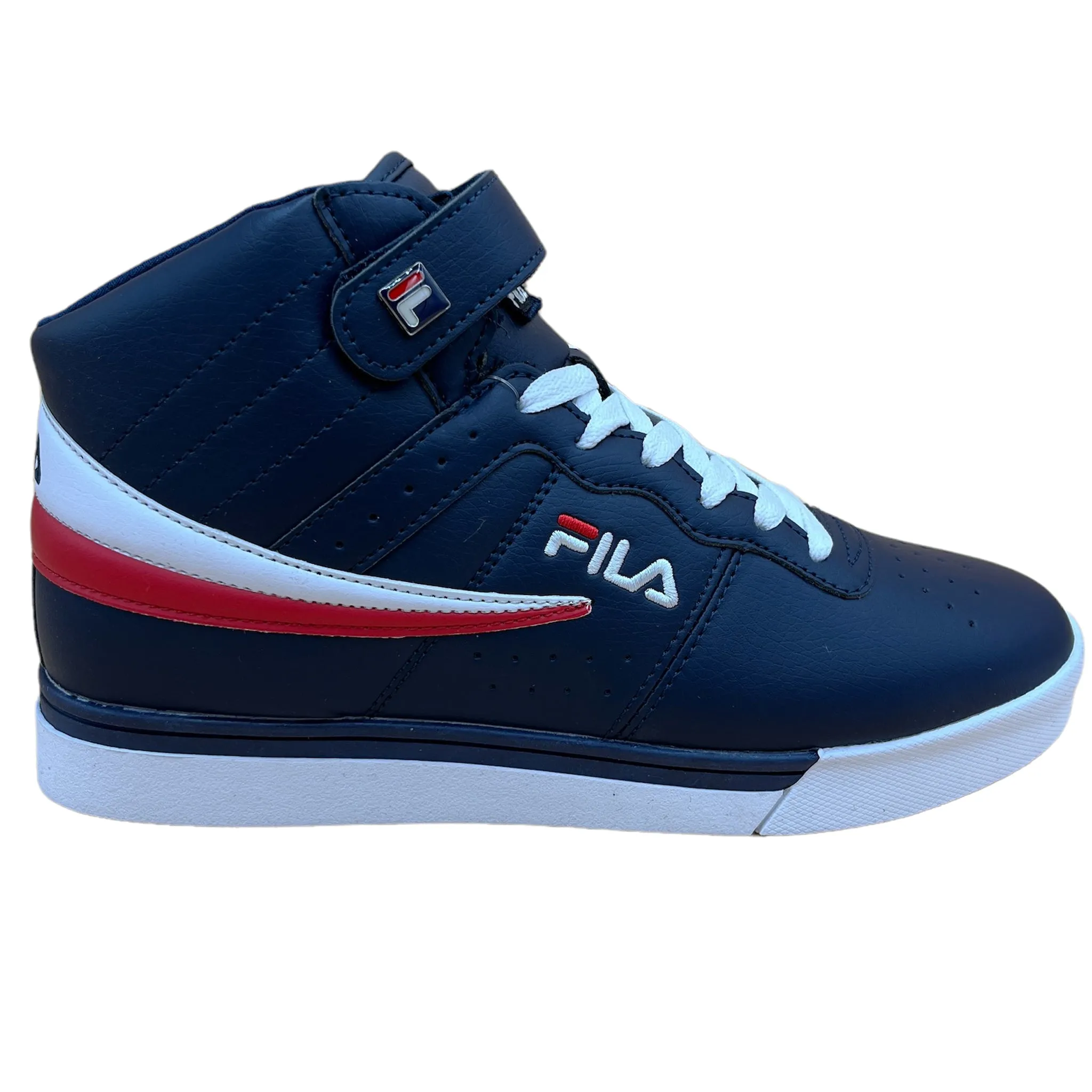 Fila Men's Vulc 13 Mid Navy White Red Casual Shoes 1SC60526-422 Travel Essential Fitness Ready