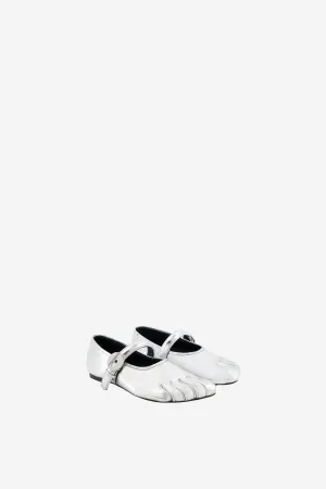 Digital Run Wide Base Five-Toe Ballerina Belt Flat