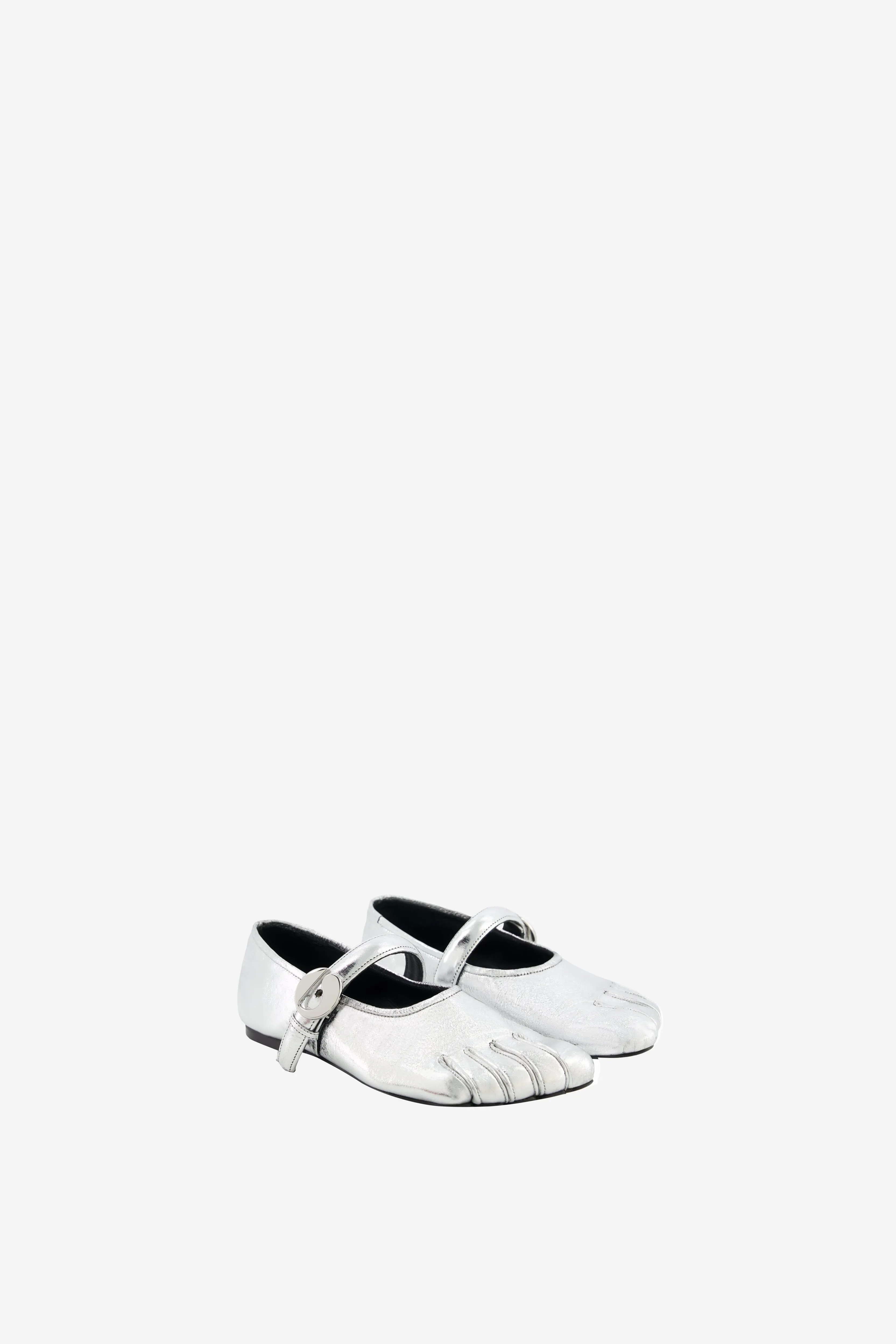 Digital Run Wide Base Five-Toe Ballerina Belt Flat