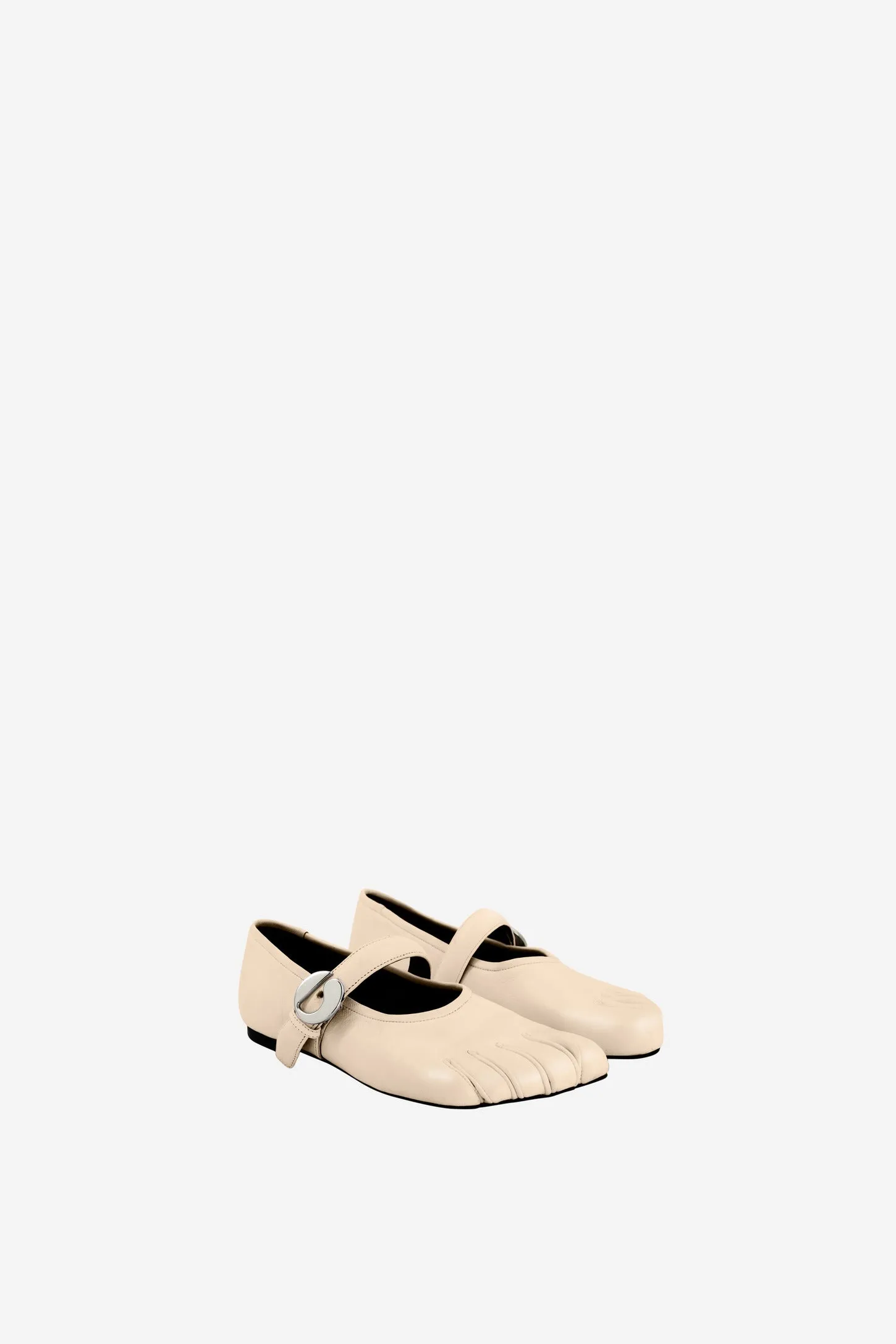 Five-Toe Ballerina Belt Flat Wind Block Earth Mood